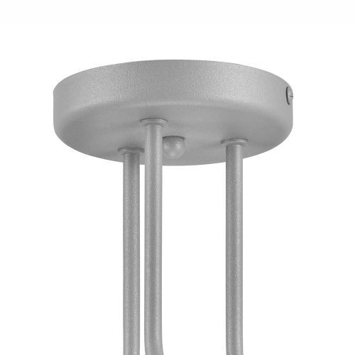 Deckenleuchte Silber Metall Modern 3-flmg Lampe