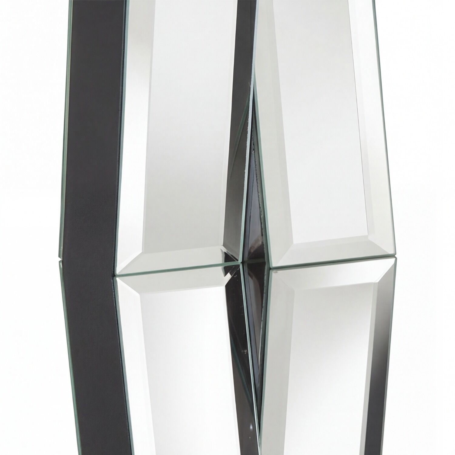6-tischleuchte-stoff-glas-modern-schwarz Spiegel, Wandspiegel, Schnittkante, Glas, Rahmen