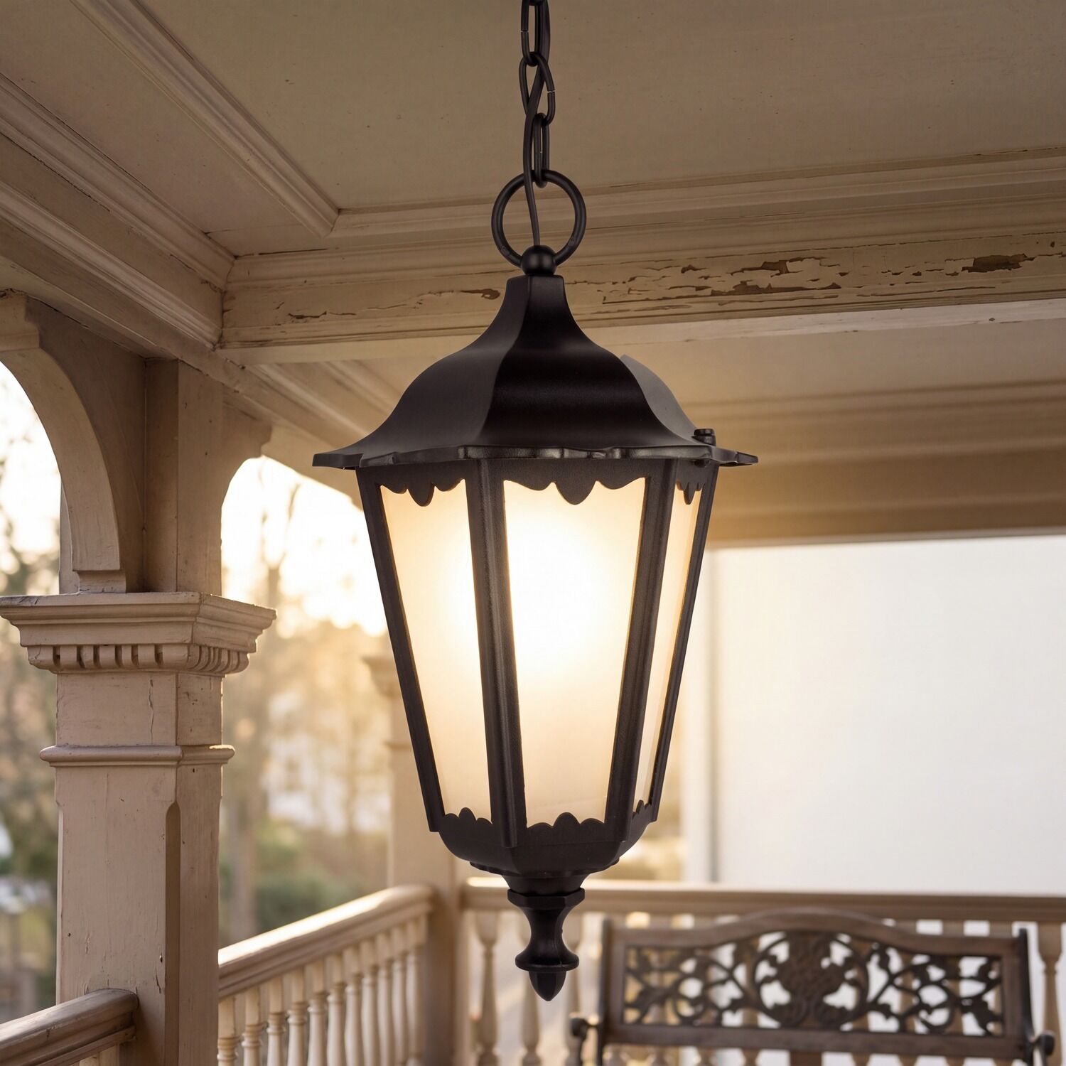 Suspension d'extérieur Noir IP43 Rustique DILSEN