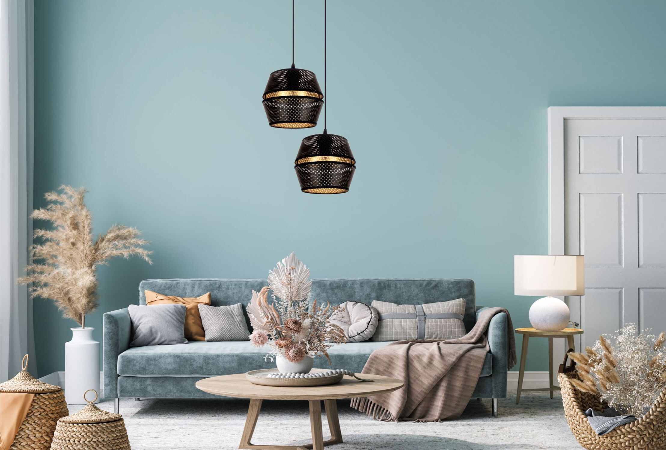 Dekoration für Zuhause, Lampe, Couch, Mobiliar