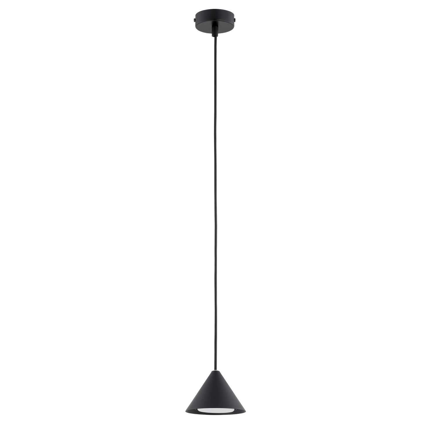 Hängeleuchte Schwarz Ø 12 cm schmal GX53 Metall MIRA Lampe
