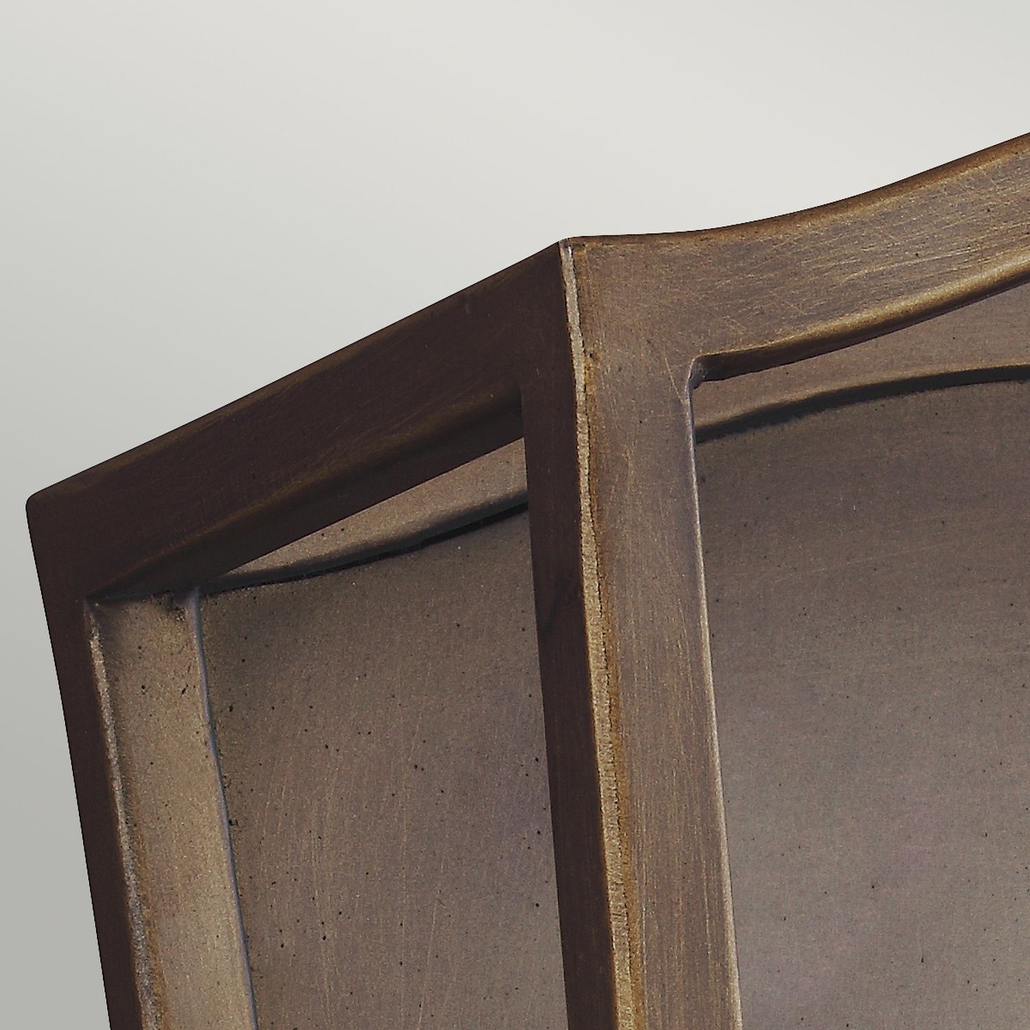 Wandlampe Metall in Messing antik Vintage Rustikal Wandschrank, Schrank, Mobiliar, Kabinett