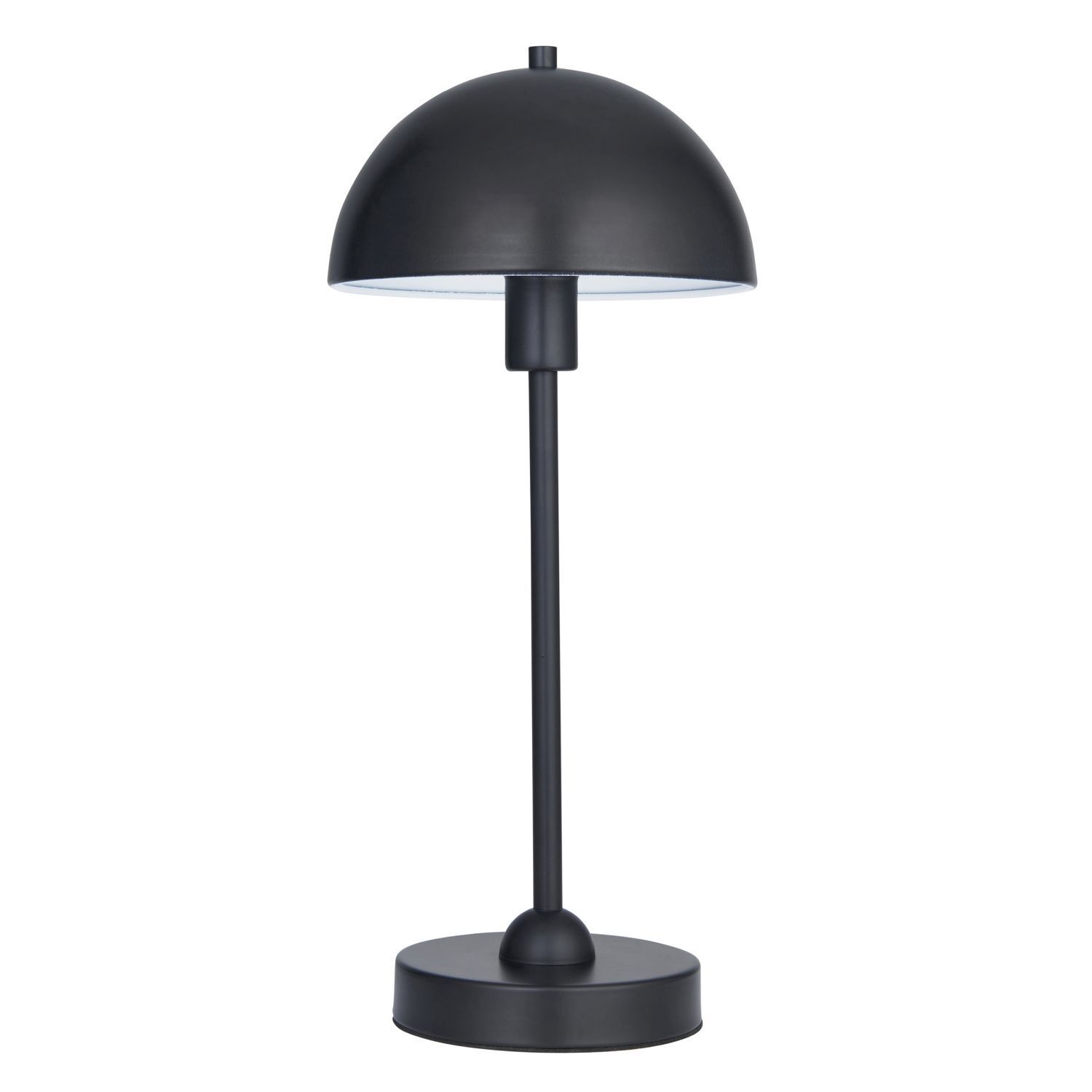 Lampe champignon noir métal 41 cm interrupteur à fil E14 ALFIE