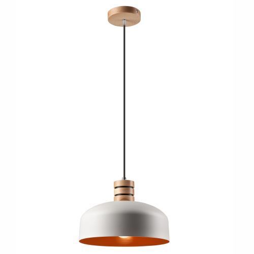 Pendelleuchte TRIXIE Weiß rund Retro Wohnzimmer