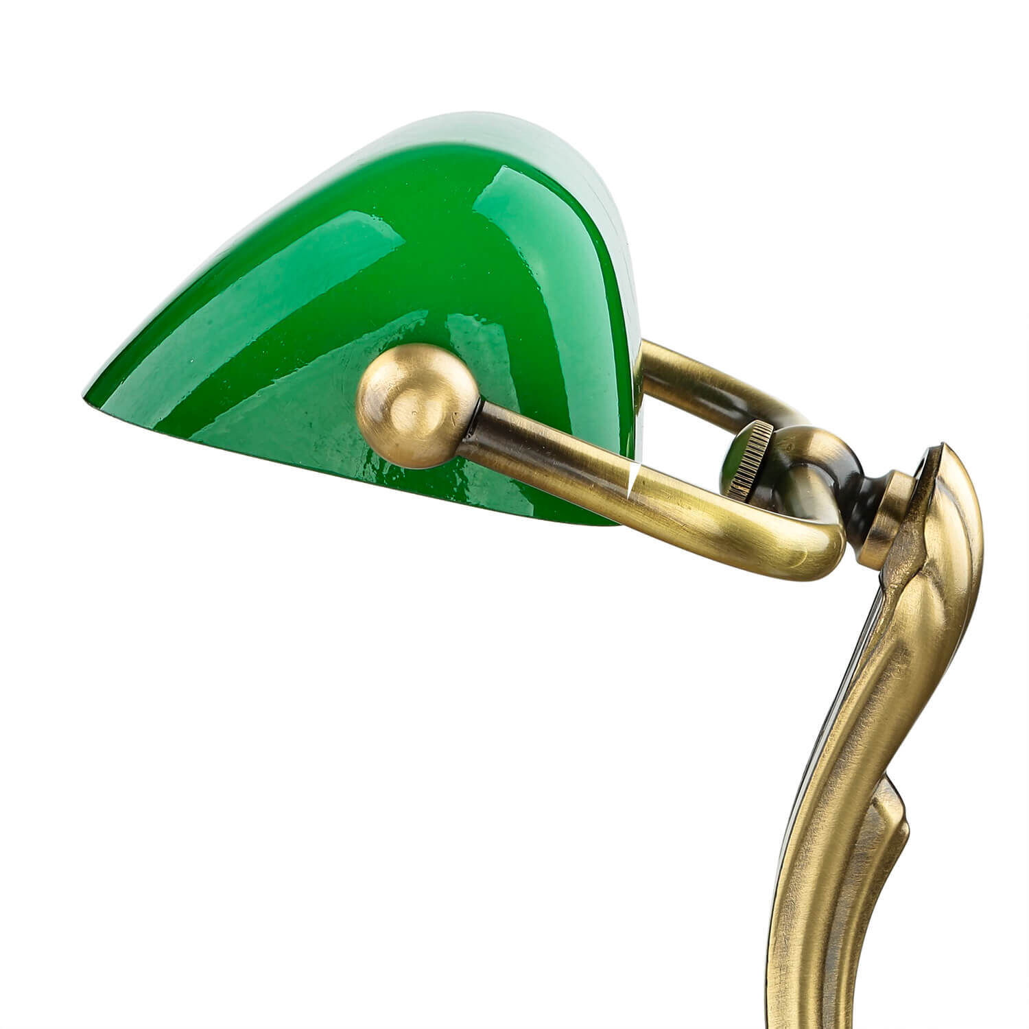 Lampe de banquier premium en laiton Lampe, Zubehör, Edelstein, Schmuck
