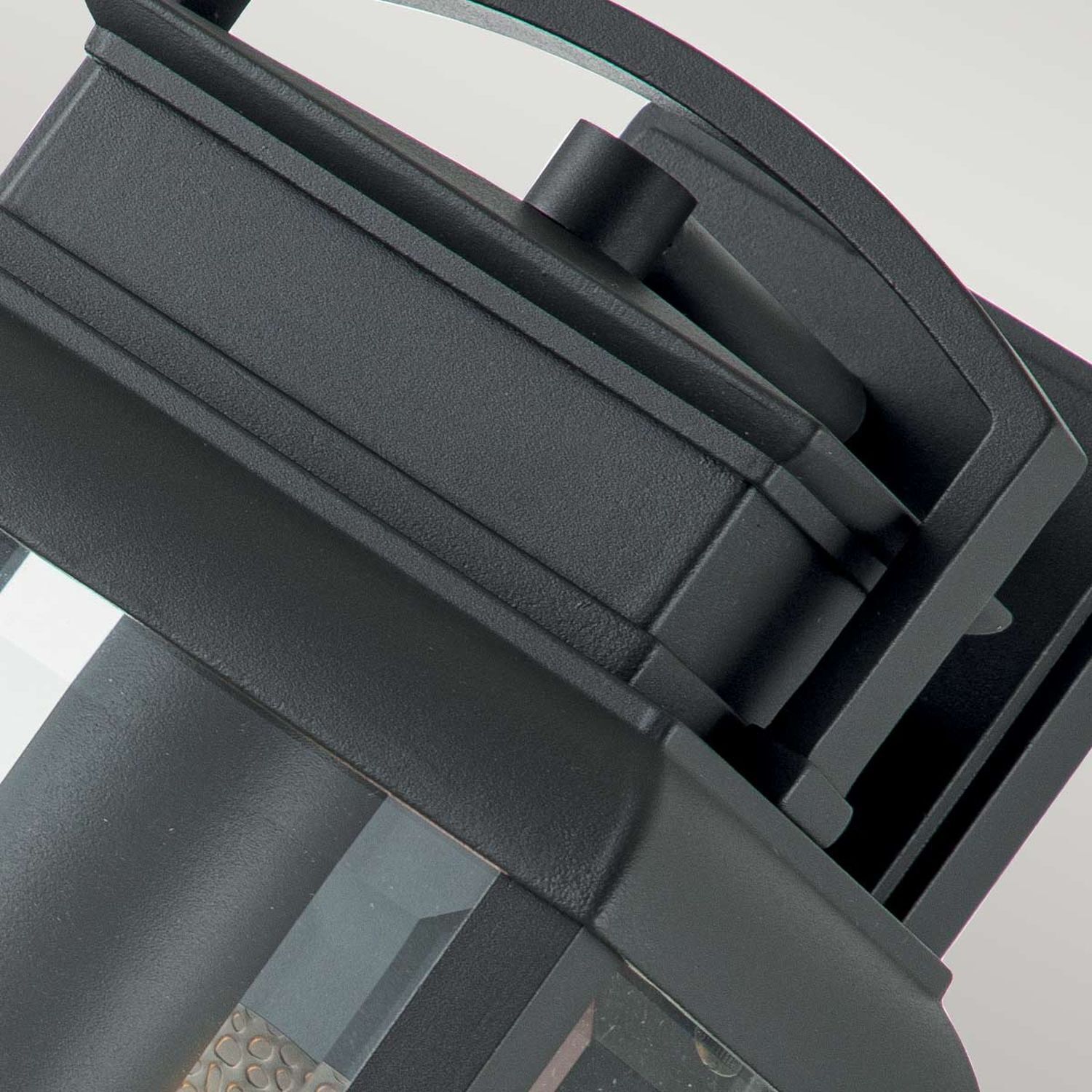 Applique murale extérieure aluminium verre H : 36,8 cm IP44 E27 Gris Zubehor, Gürtel