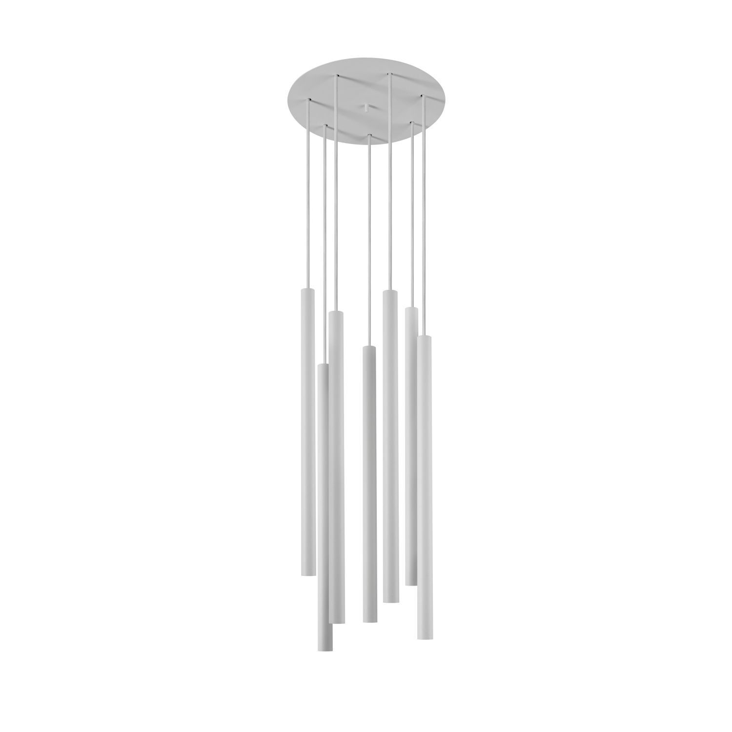 Suspension blanche 7-flmg Lampe de table à manger CULT