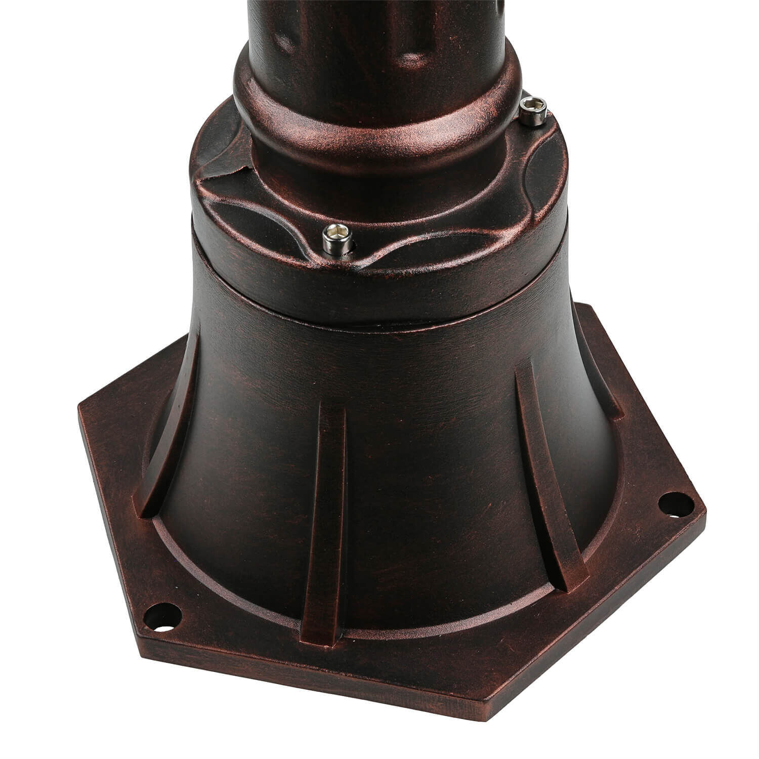 Außen Stehlampe Bronze Antik Ornament Glas E27 AMUR Elektronik, Sprecher, Munition, Granate, Waffe