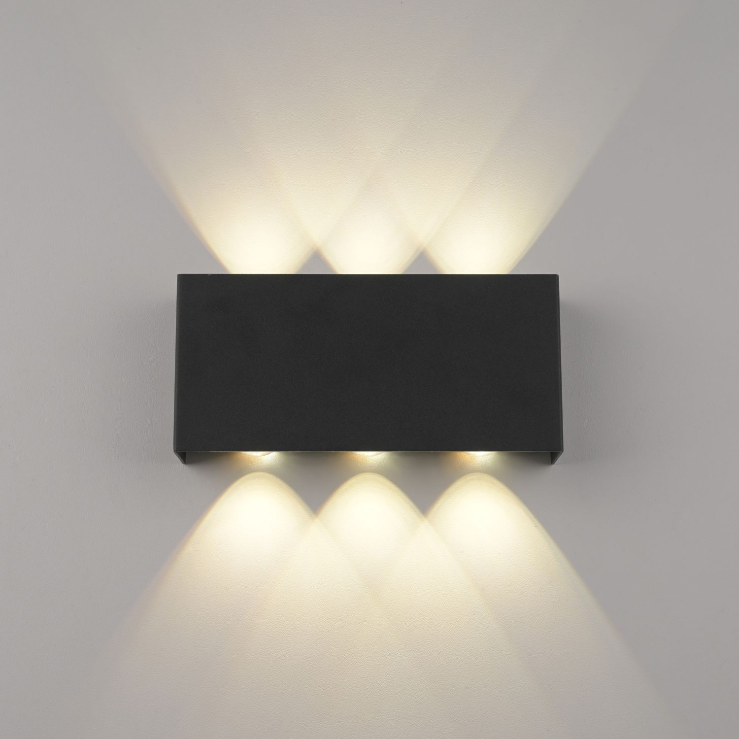 LED Wandleuchte Anthrazit Up Down dimmbar B:17 cm 2 W Deckenleuchte, Beleuchtung