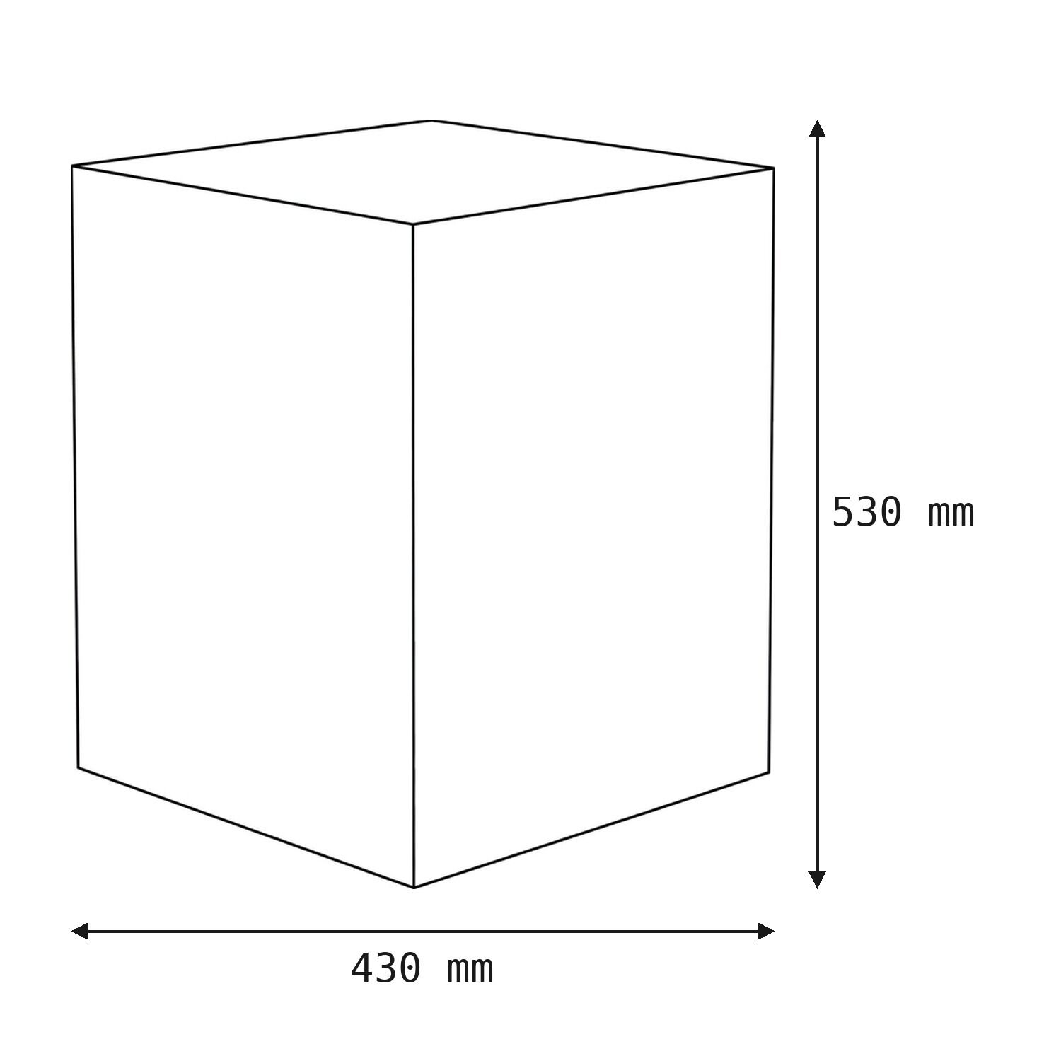 le110922-stehlampe-terrasse-aussen-kunststoff-modern-weiss-06 Kartonbox, Movebox, Schachtel, Paketbox, Maße 430x530mm