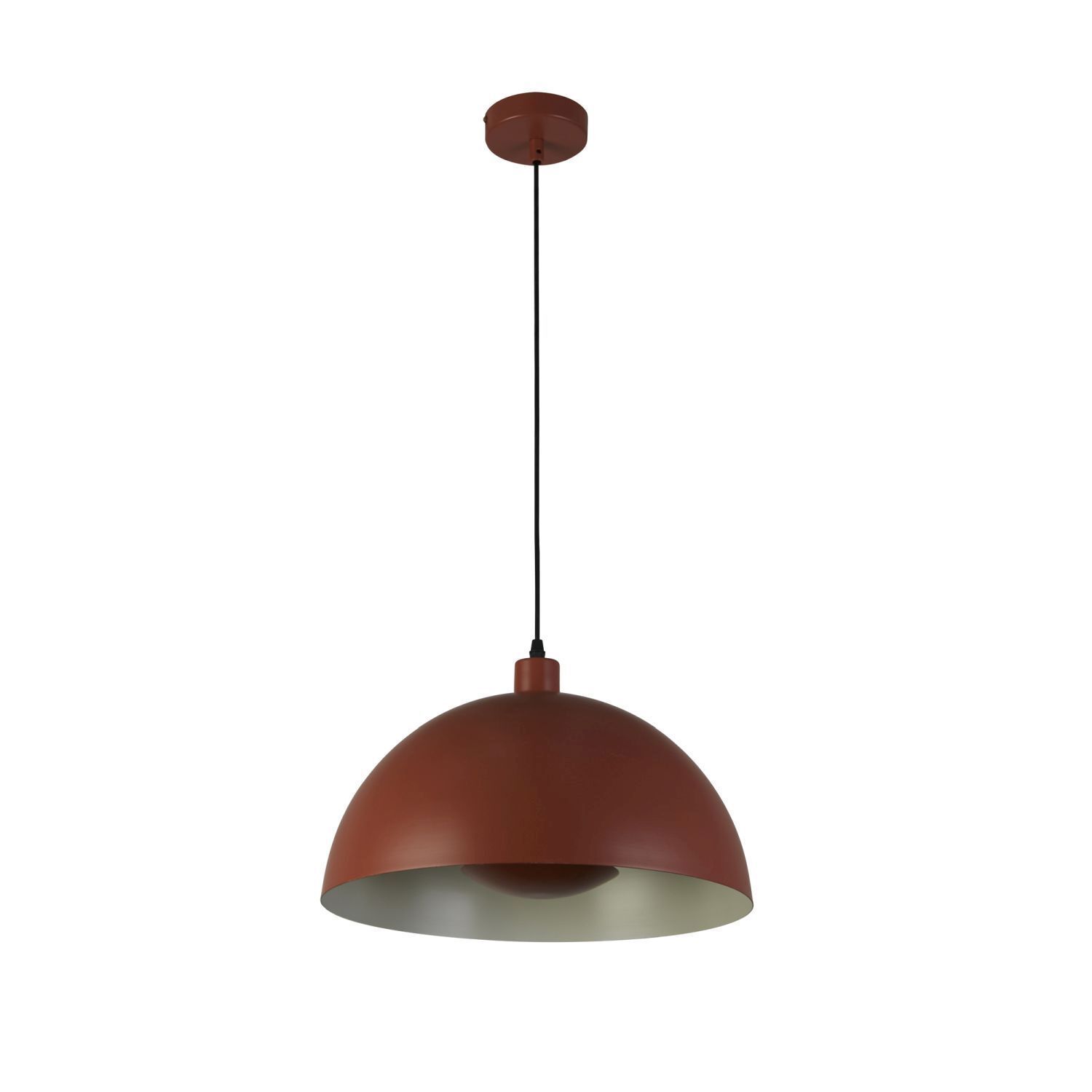 Lampe à suspendre Loft E27 jusqu'à 60 W Ø40 cm métal orange