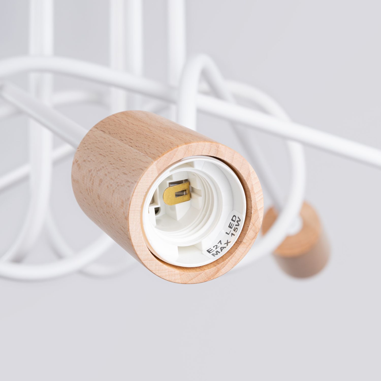 lampe, holz, pendel, birne, fassung