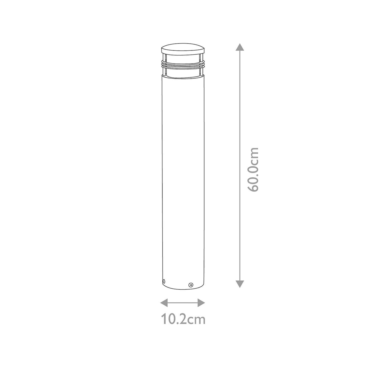 glasflasche, zylindrisch, 60 cm, 10,2 cm, röhre