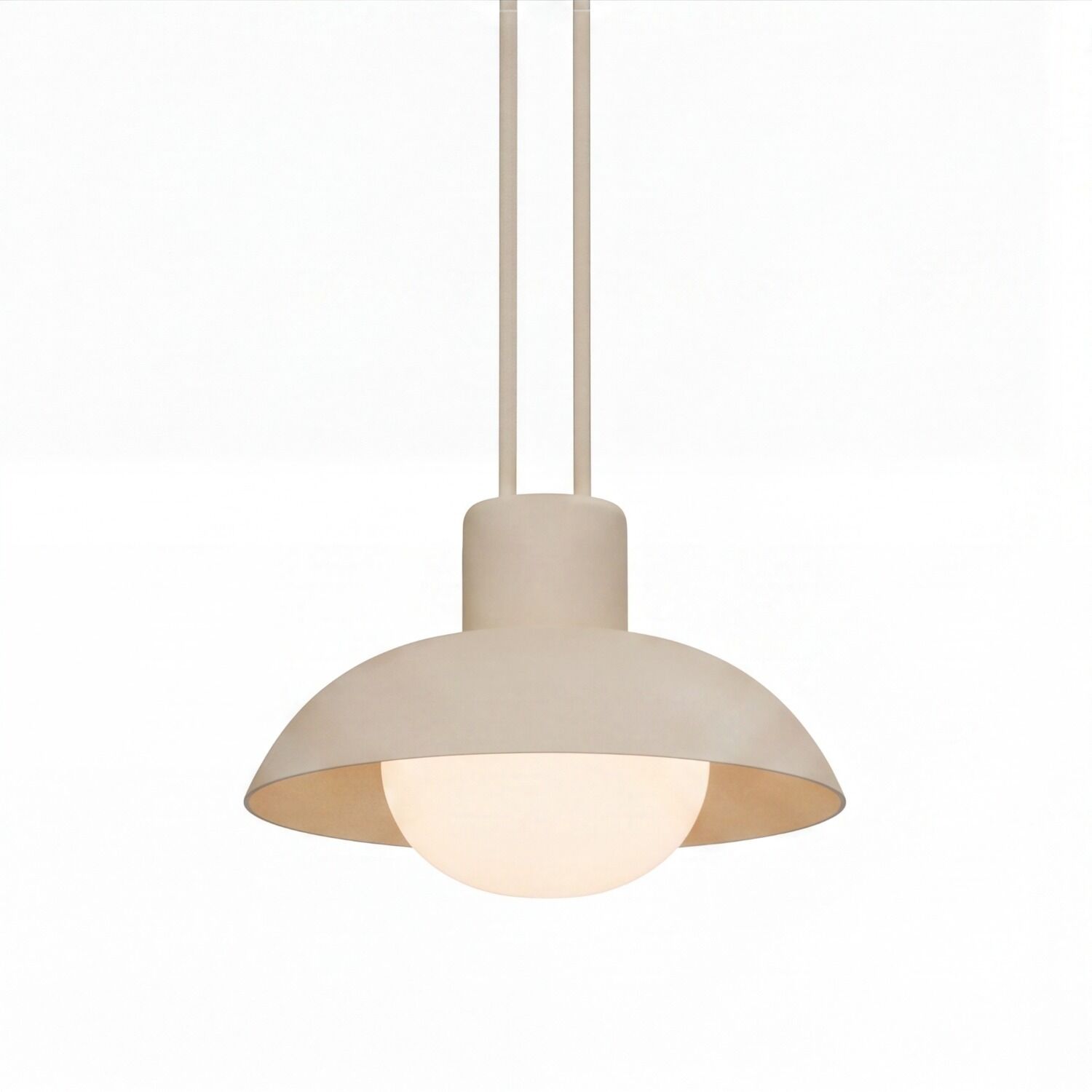 LE141826_04_lightopt_perspektiven pendant light, ceiling light, white lamp, dome shade, modern lamp