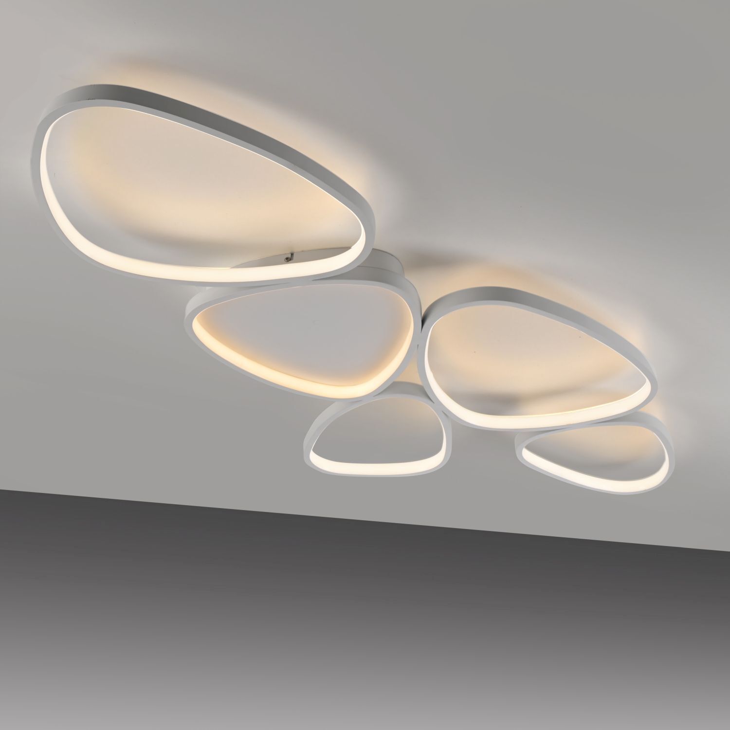 LED Deckenlampe Weiß Metall 3000 K 6100 lm L:116,5 cm Zubehor, Brillen, Deckenleuchte