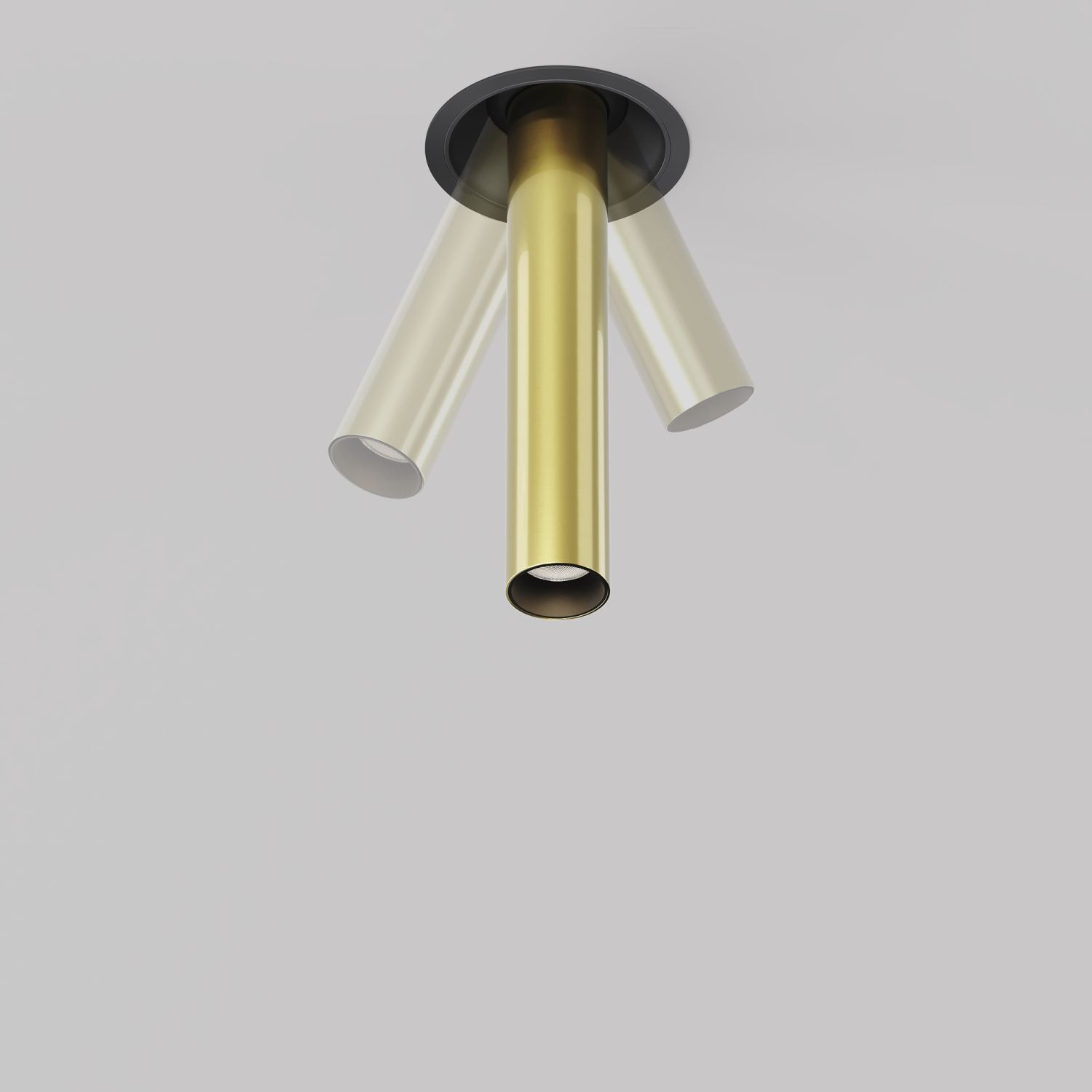 Lampe, Deckenleuchte, Gold, Metall, Spotlight