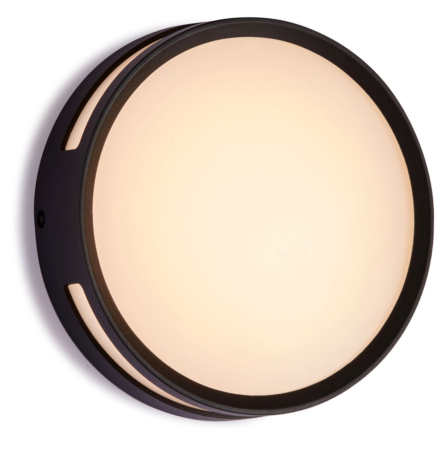 Applique murale extérieure LED aluminium ronde Ø18,3 cm IP54 3000 K Teller, Kopf, Person, Gesicht, Kosmetik