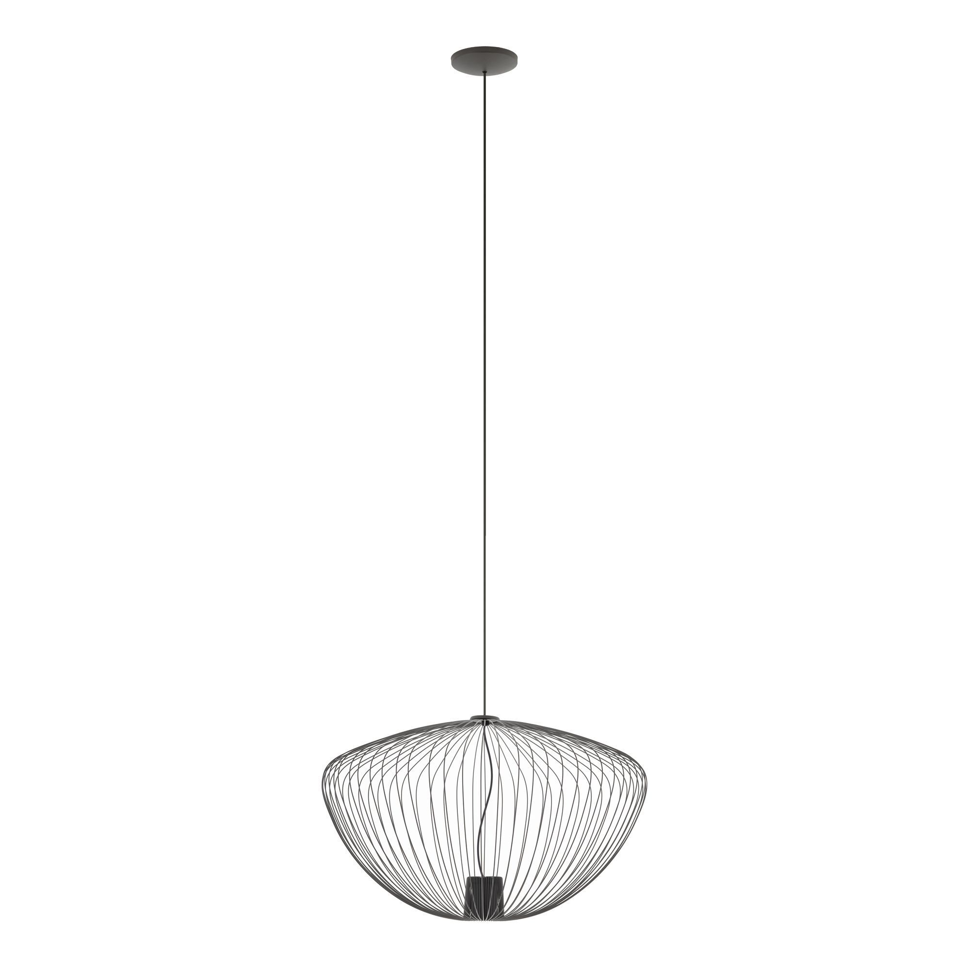 Dekorative Hängelampe Metall B:54,5 cm GU10 Umbra Grau