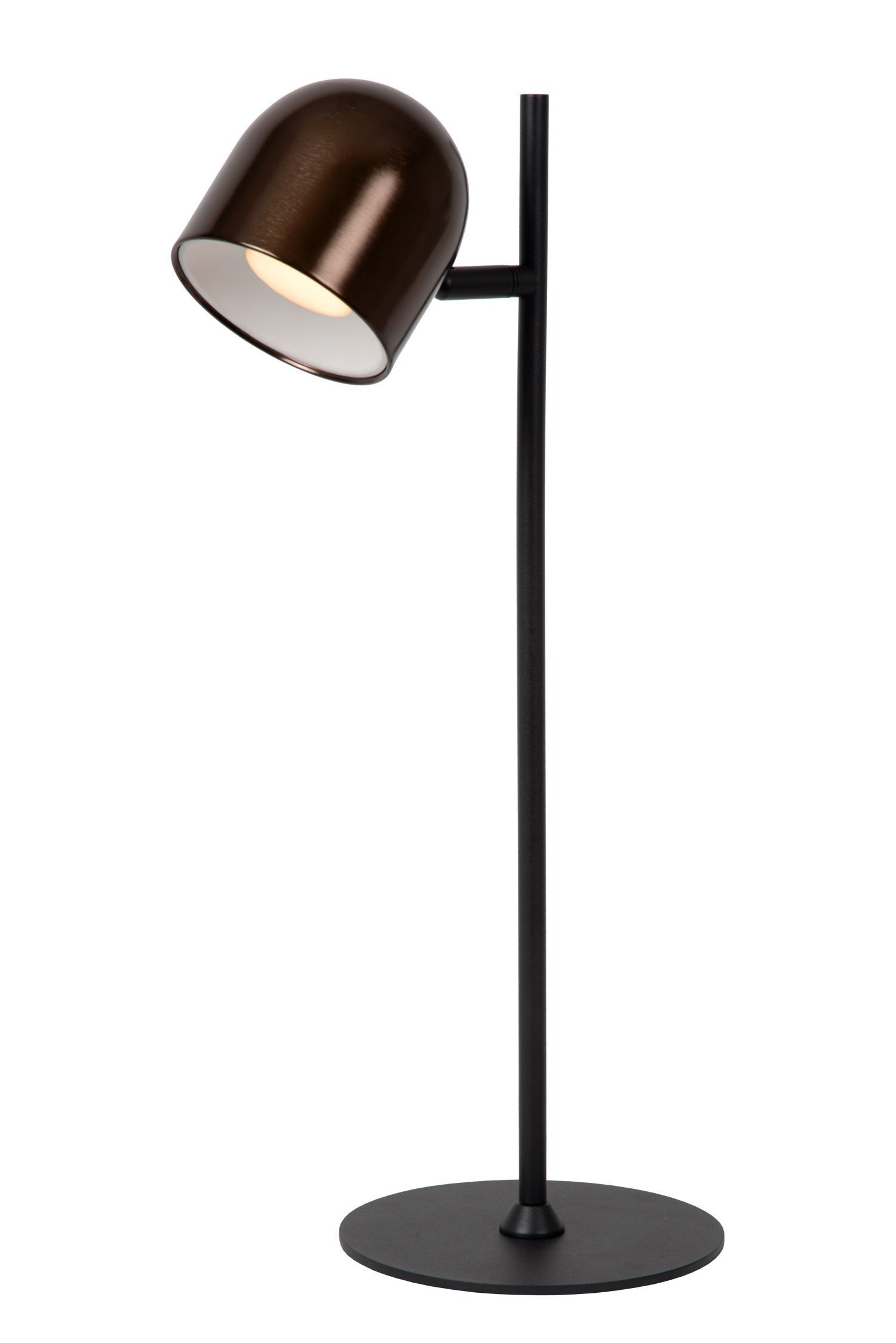 LED Akku Tischleuchte Braun 3000 K H:46 cm edel