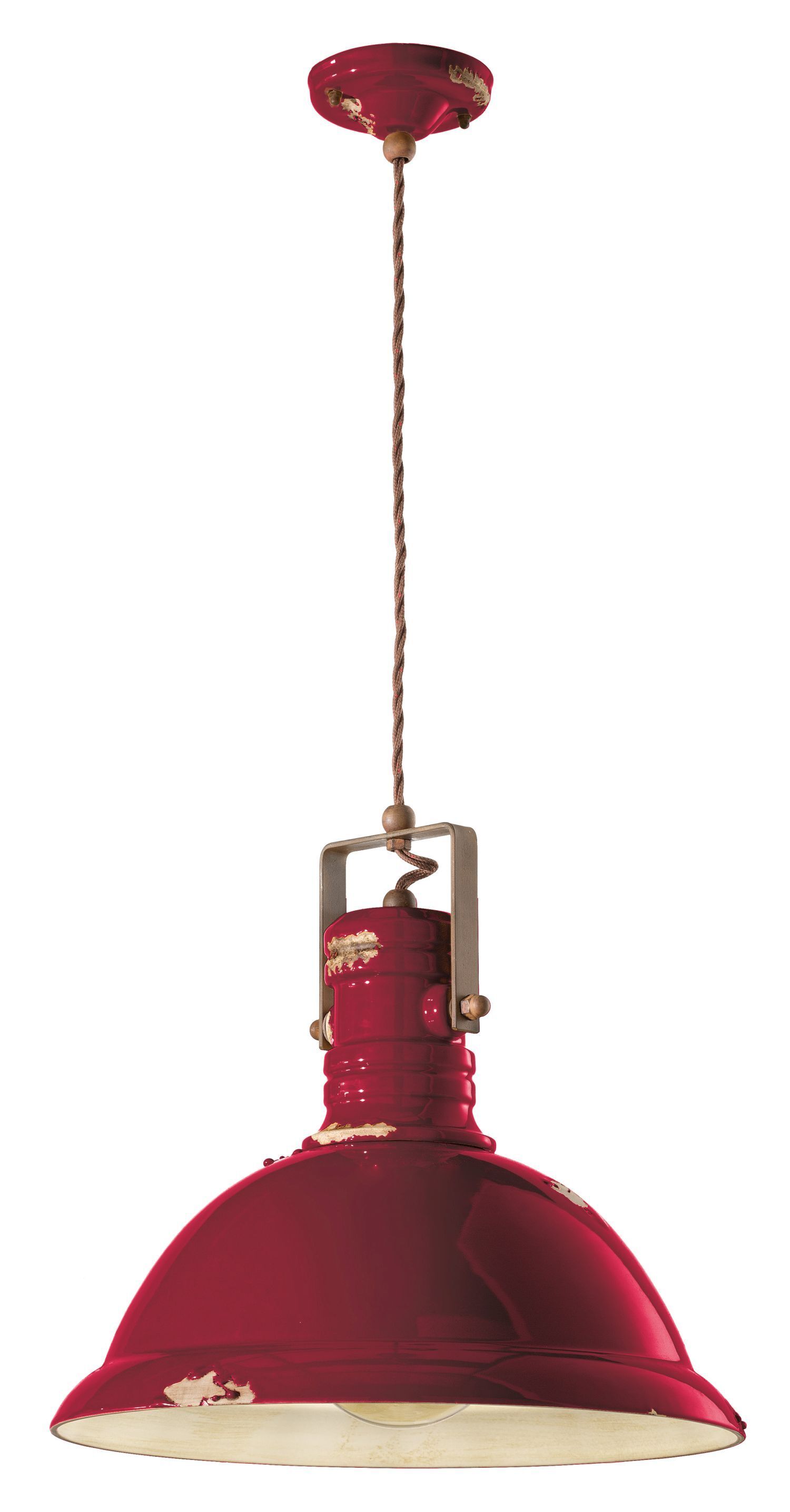 Pendelleuchte Metall Keramik E27 Ø 40 cm H: max. 156 cm