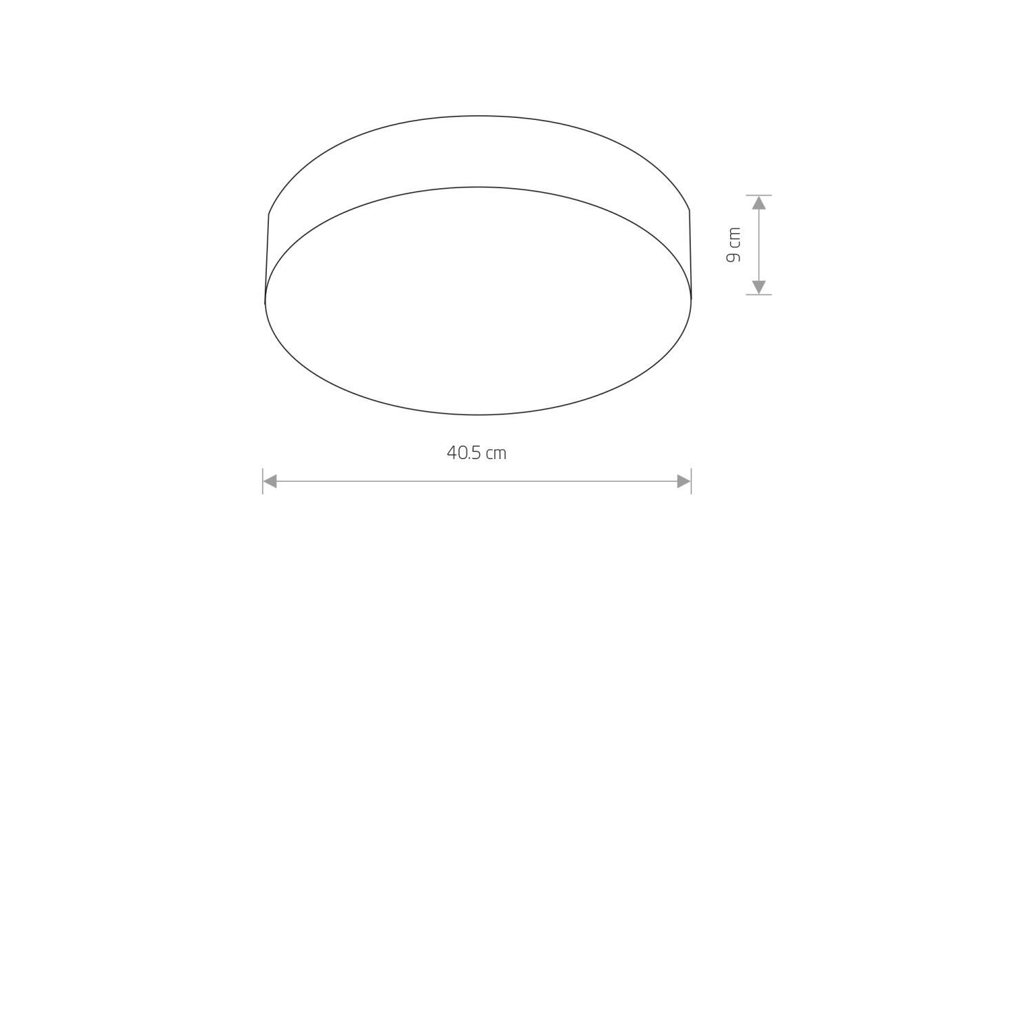 Plafonnier 3 flammes noir E14 Ø 40,5 cm rond