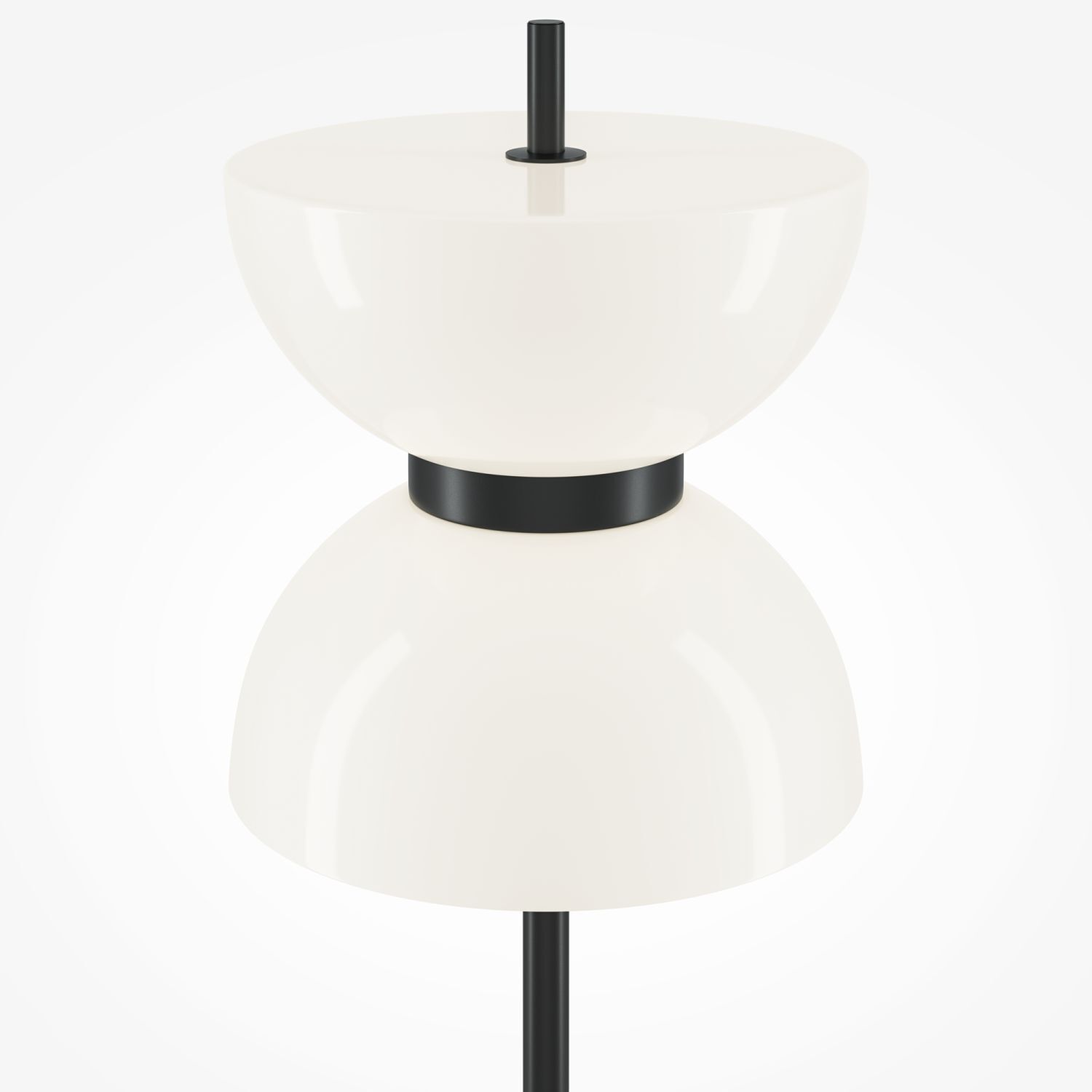 LED Lampadaire verre métal 3000 K lumière blanche chaude ronde