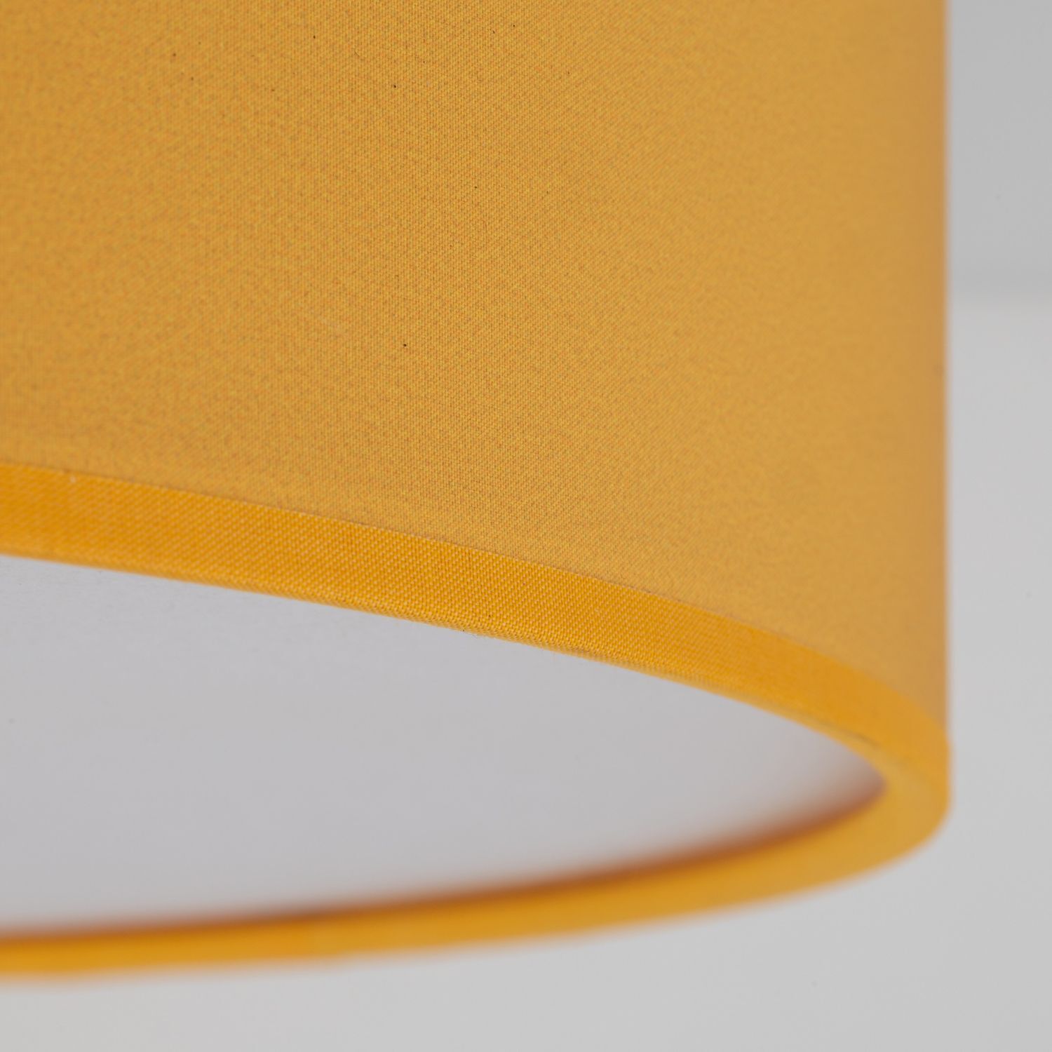 Deckenlampe Kinderzimmer Gelb rund Ø 38 cm Stoff 4x E27 Lampe, Lampenschirm