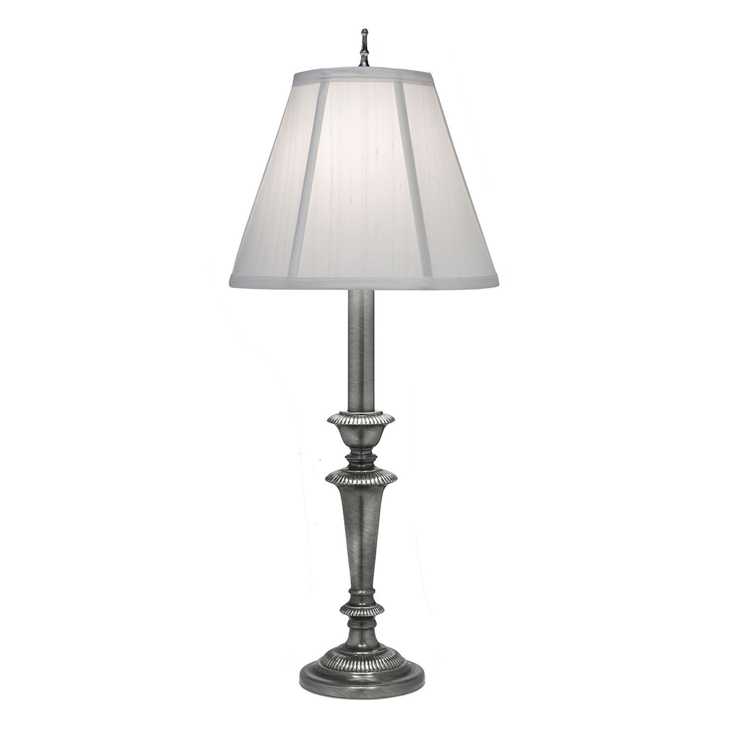 Lampe de table hauteur 74 cm Crème Nickel Classique