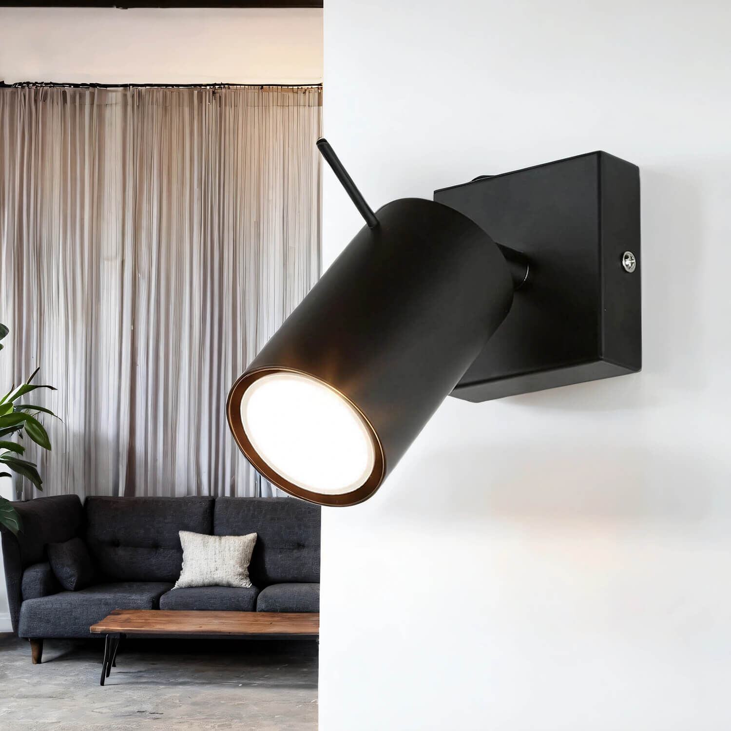 Aufbau Spotstrahler ETNA in Schwarz Beleuchtung, Lampe