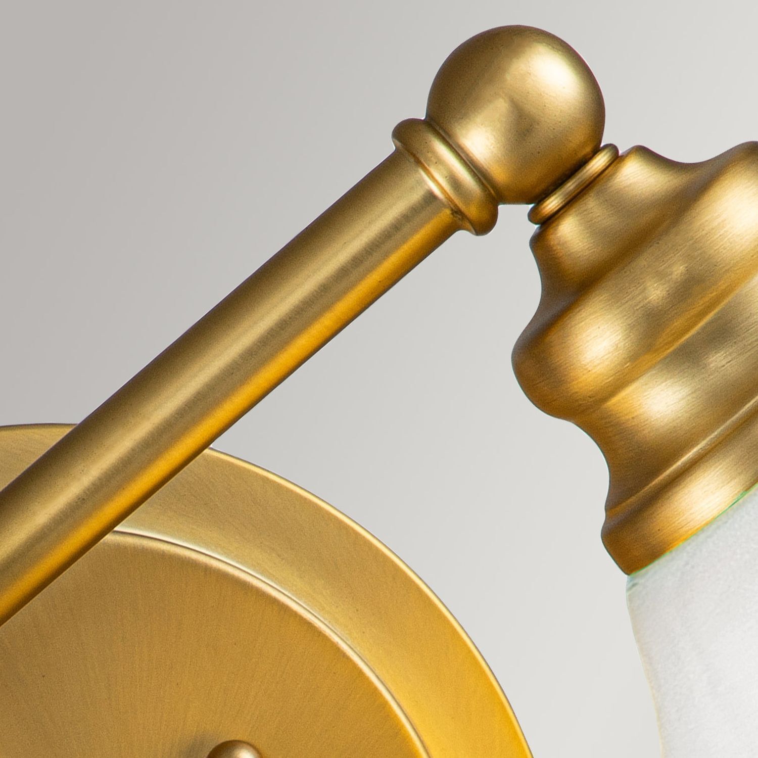 Applique salle de bain métal verre 40,6 cm de large IP44 avec 2x G9 LED Bronze, Rauchrohr