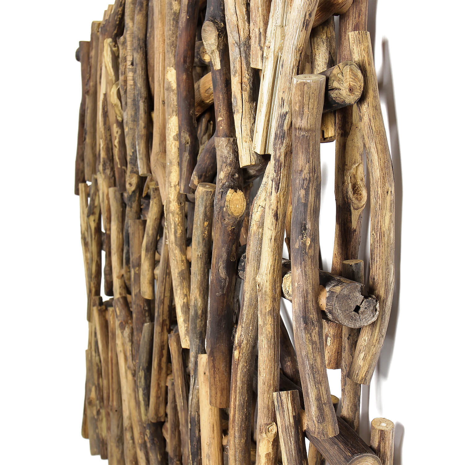 Sculpture murale en bois flotté, travail manuel 55 cm en nature Holz, Treibholz