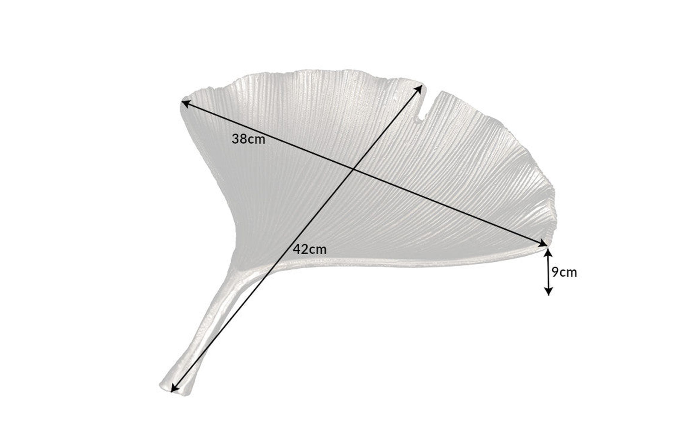 Coupe décorative en argent fait main 42 cm Ginko Design Asiatique Spielzeug