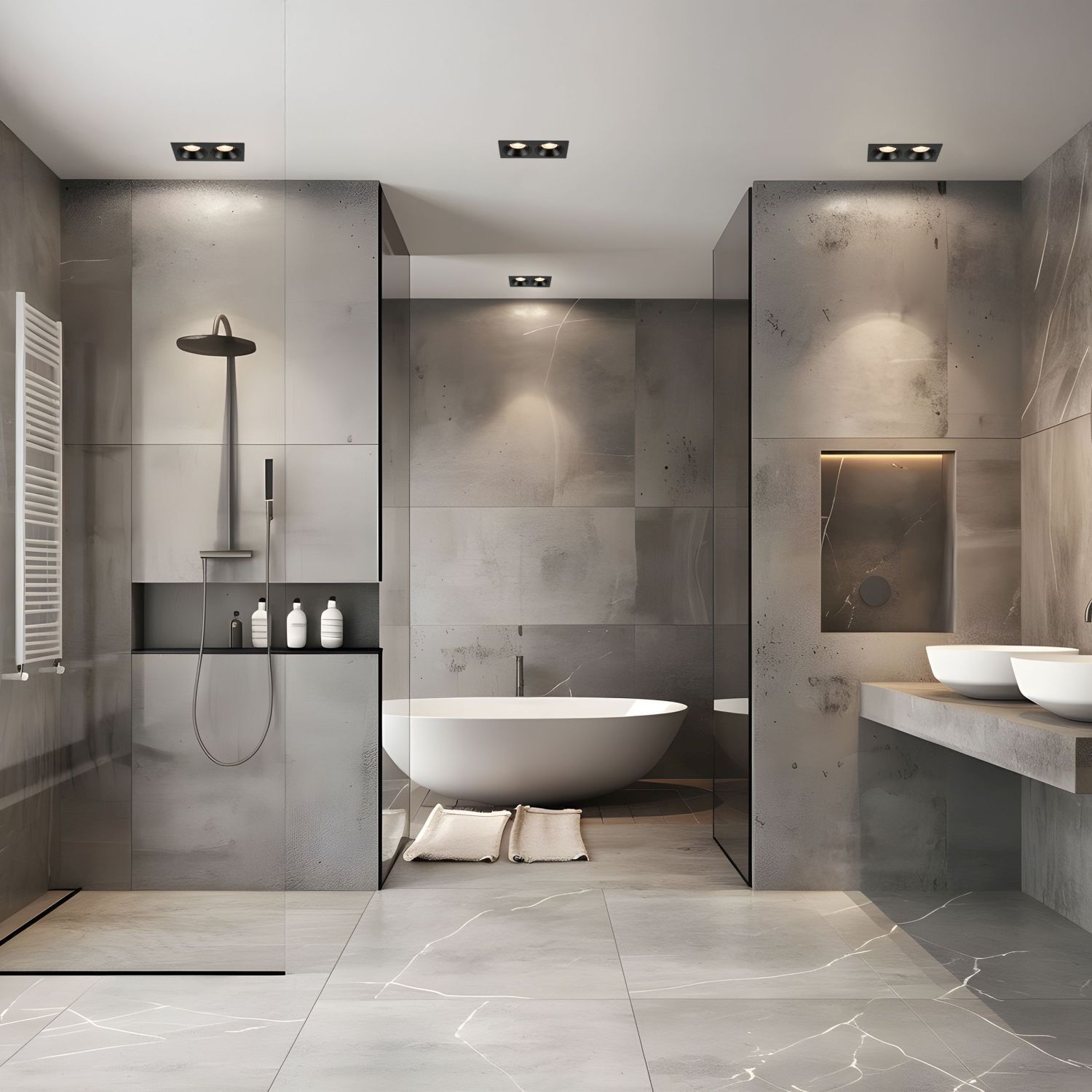 Drinnen, Badezimmer, Zimmer, Duscharmatur, Badewanne