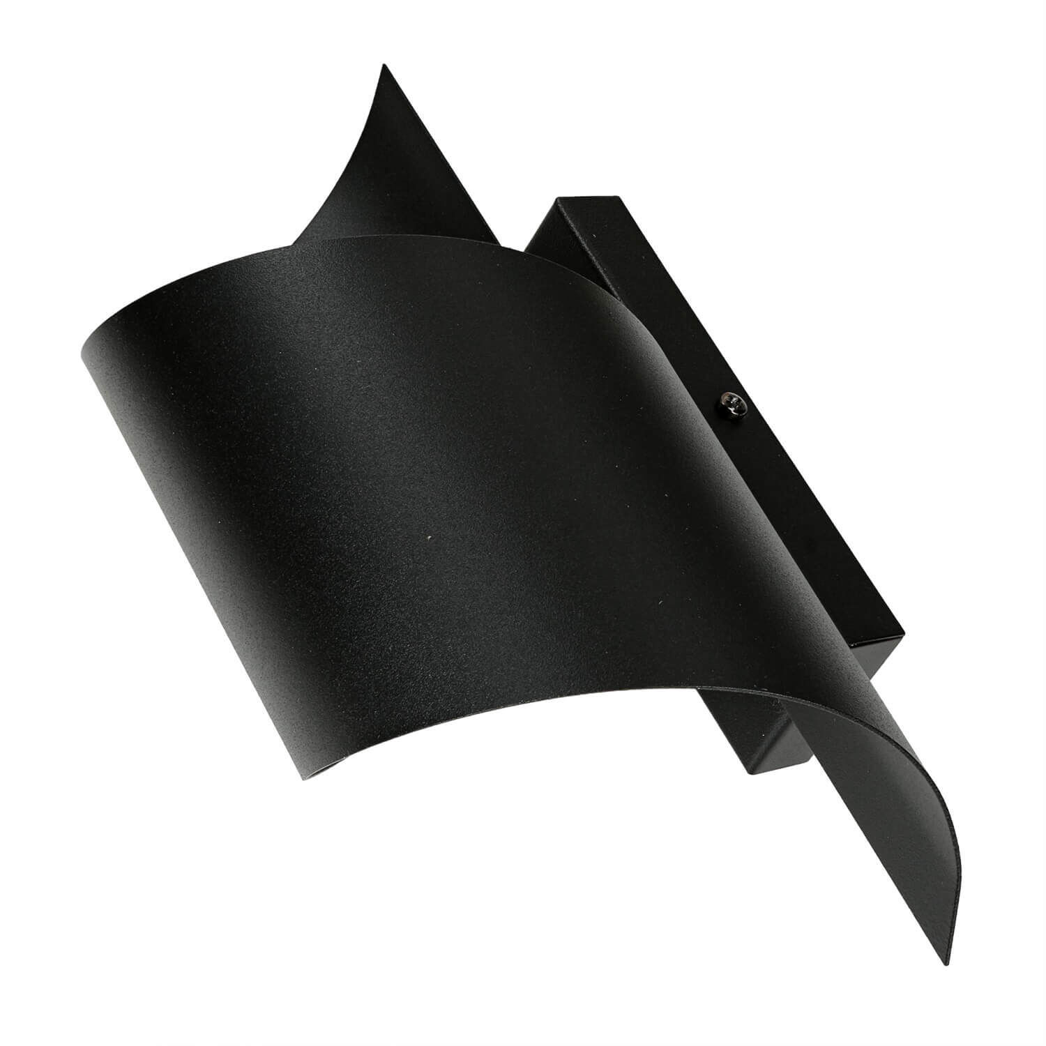 Stylische Wandleuchte Schwarz Metall Design up down