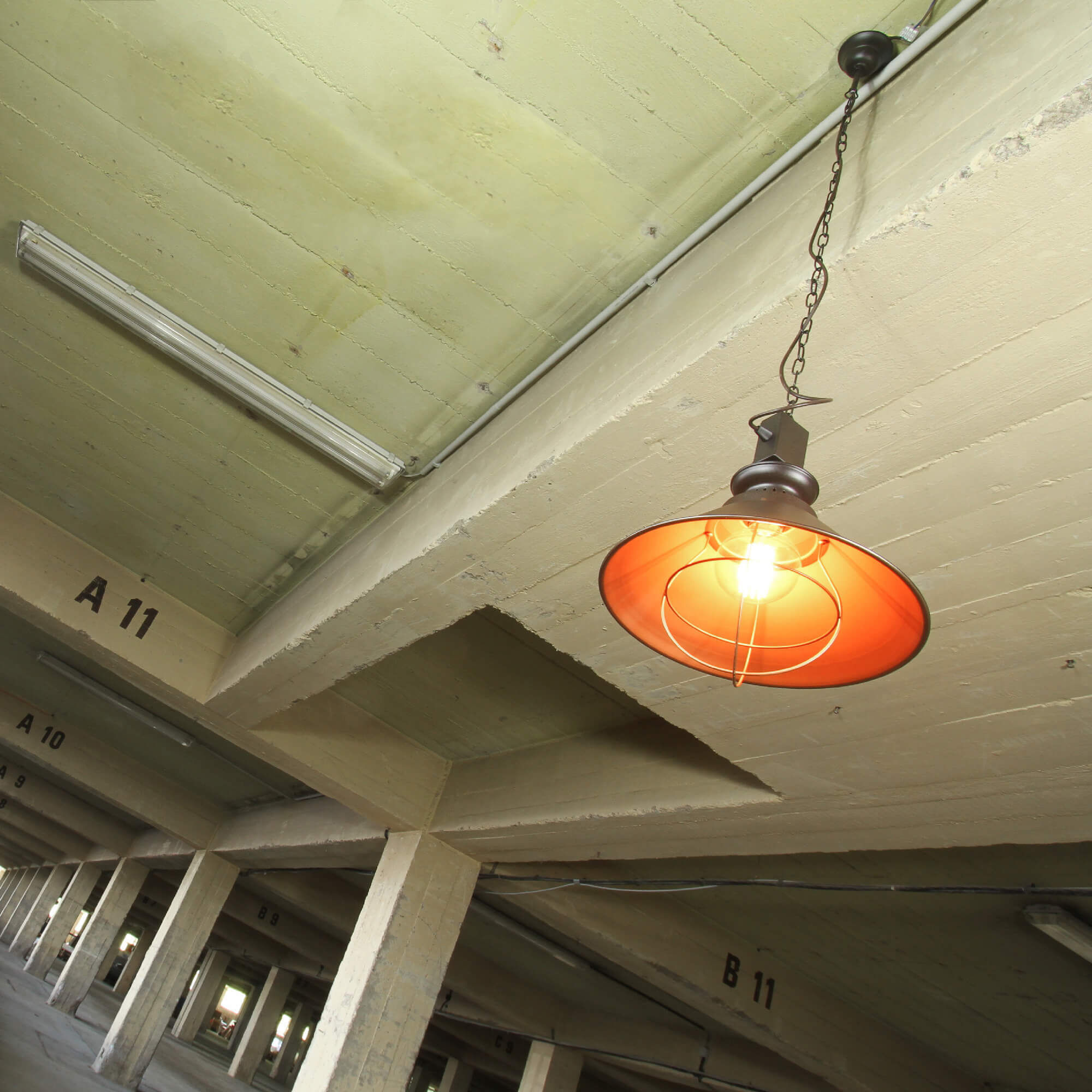 Loft Hängeleuchte mit Kette braun/kupfer Leuchte, Lampe