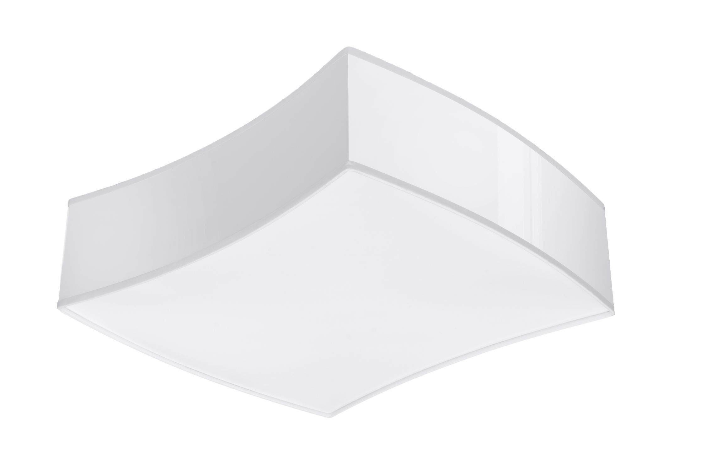 Plafonnier blanc 39 cm de long faible éblouissement 2x E27 BREEL