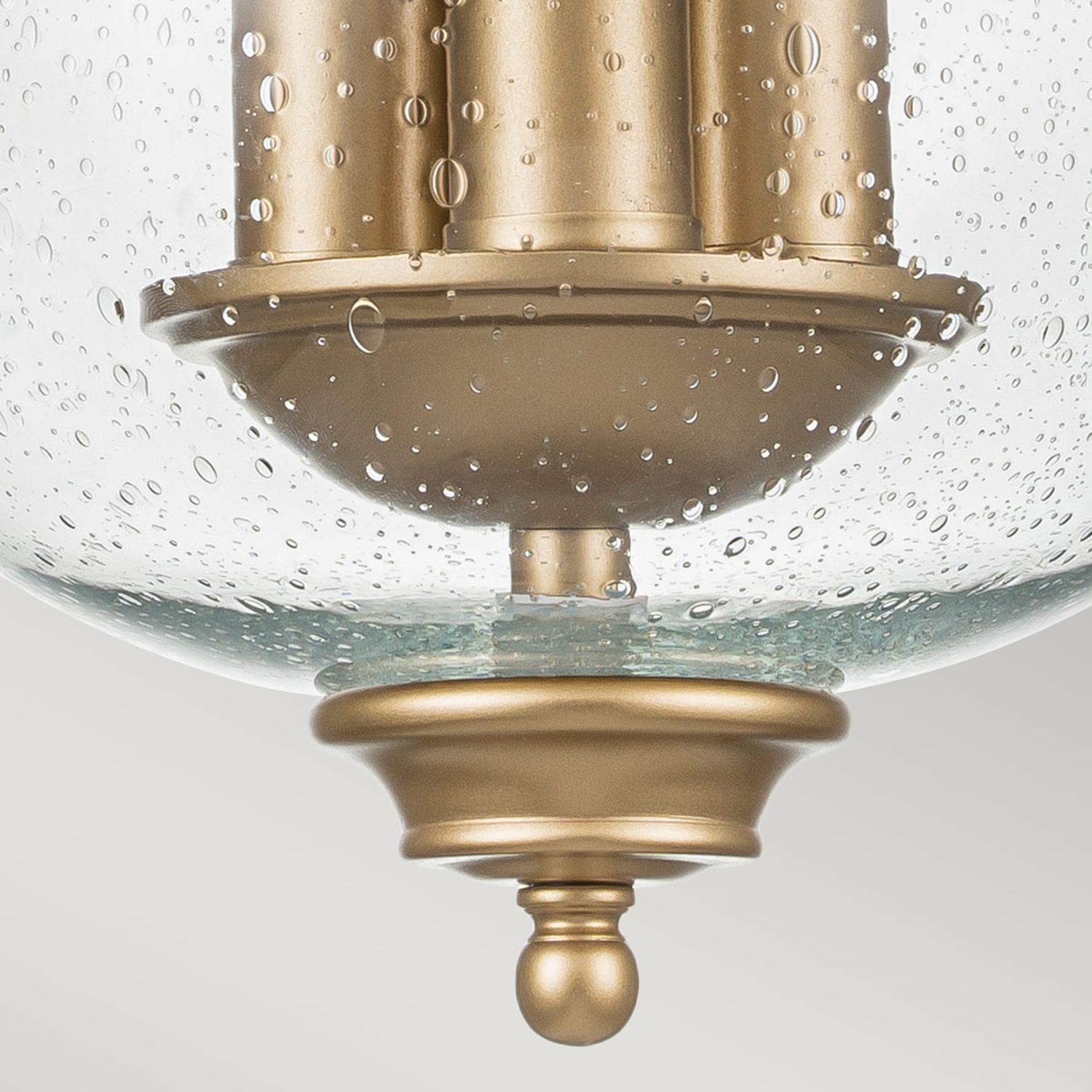 Deckenlampe Glasschirm D: 25,4 cm in Messing höhenverstellbar glas, lampe, bronze, pendel, glühbirne