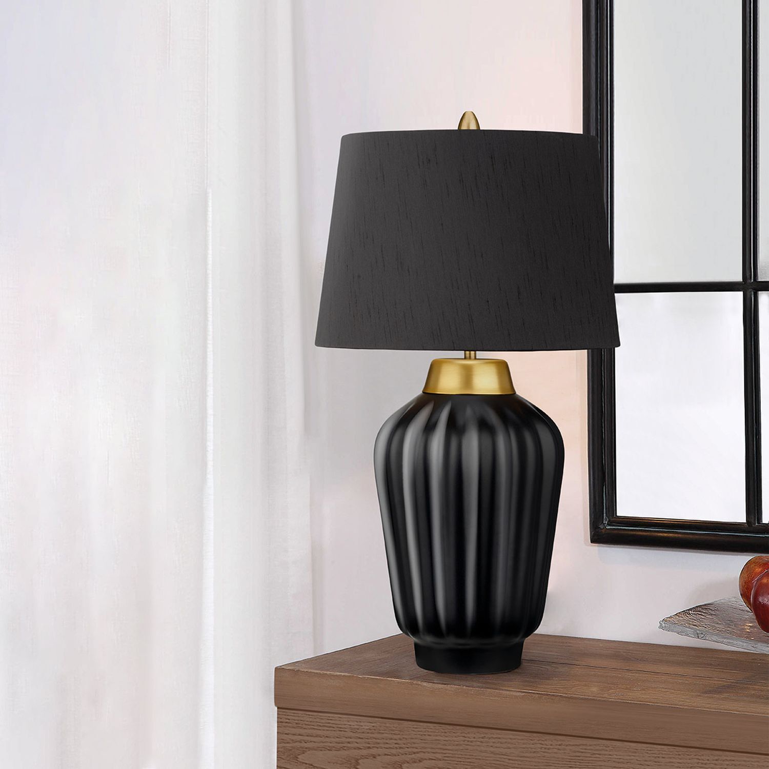 Lampe de chevet céramique tissu 56,2 cm de haut E27