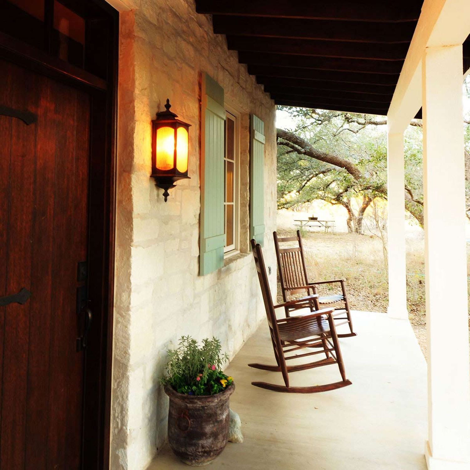 Außenwandleuchte groß H: 63,8 cm Glas Alu E14 IP44 Lampe, Wohnen, Veranda, Stuhl, Mobiliar