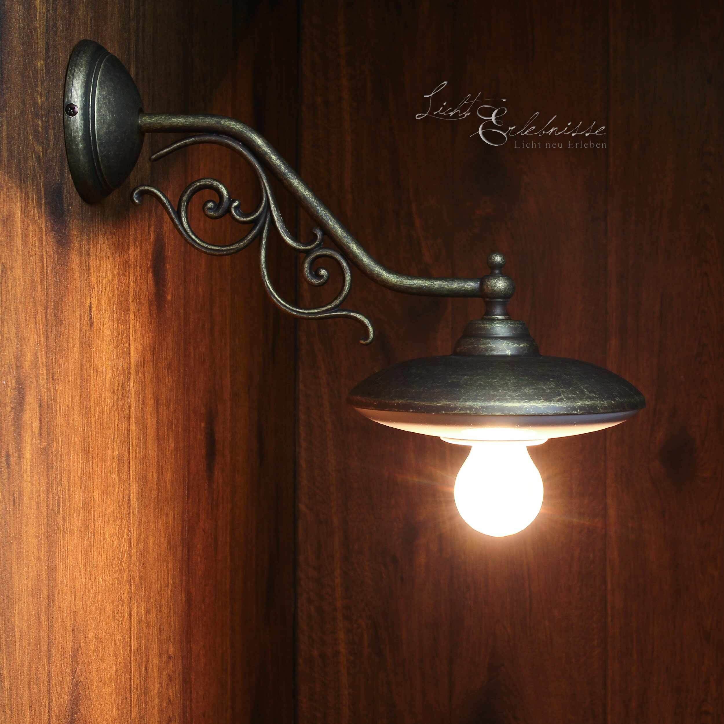 Applique murale rustique E27 Marte blanc Lampe, Leuchte