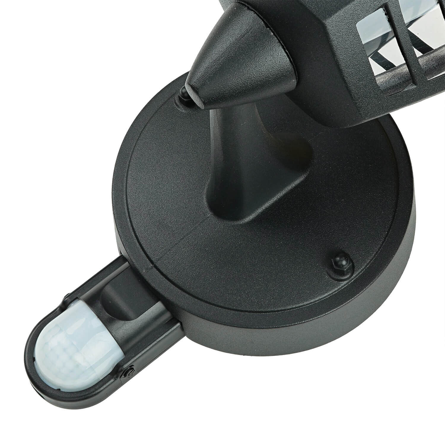 Wandlampe Außen mit Bewegungsmelder IP44 E27 Schwarz Elektronik