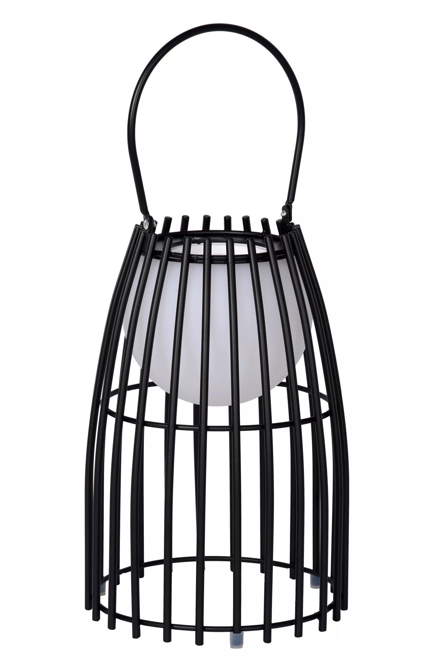 Lampe de table LED rechargeable à intensité variable noire IP44 40 cm Terrasse