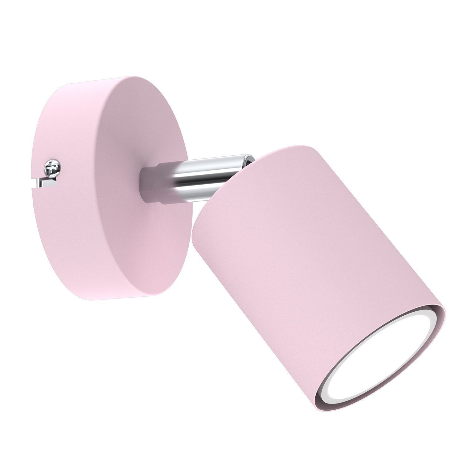 Wandlampe Kinderzimmer Rosa Ø 8 cm schwenkbar GU10 Metall