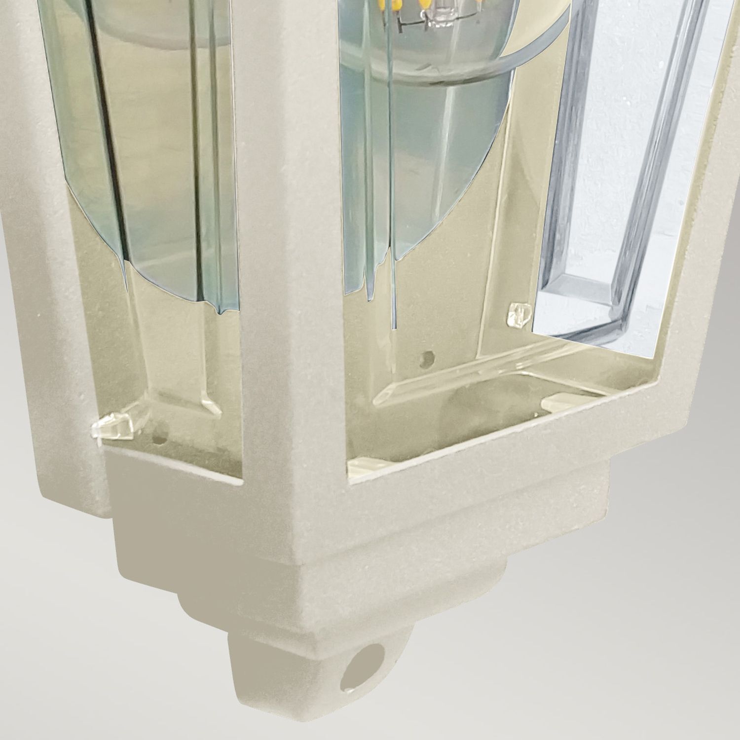 Lampe d'extérieur murale IP44 en crème rustique E27 H : 32,5 cm Lampe