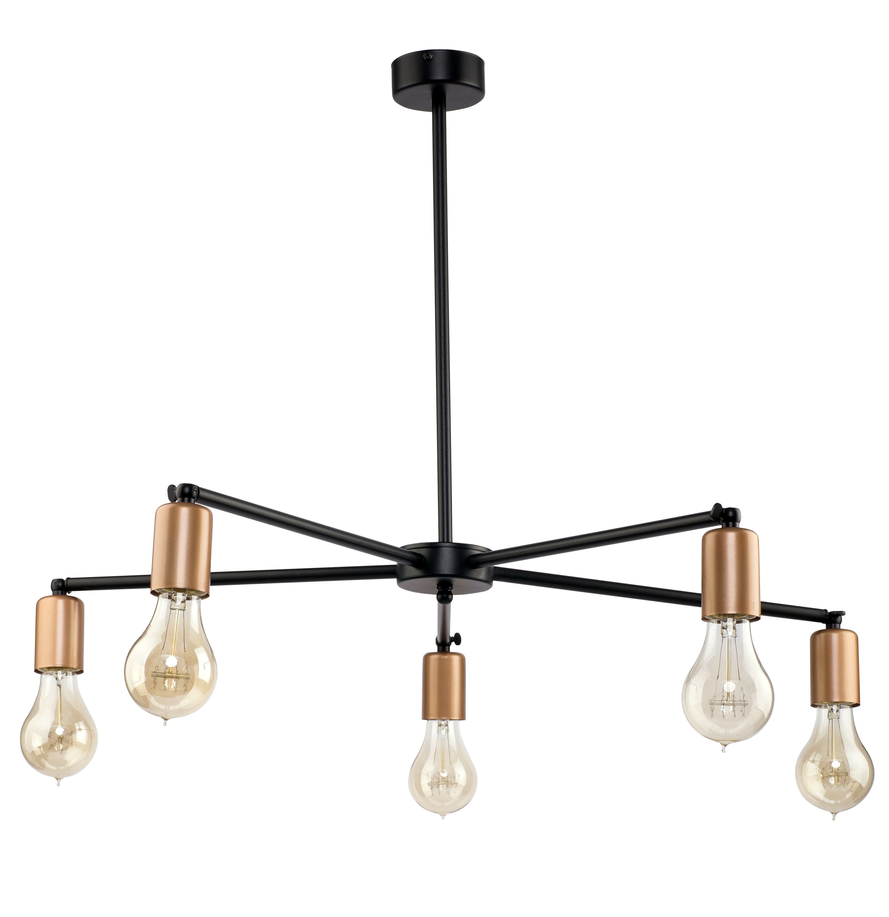 Industrie Deckenlampe Wohnzimmer 5xE27 Ø70cm STICKS