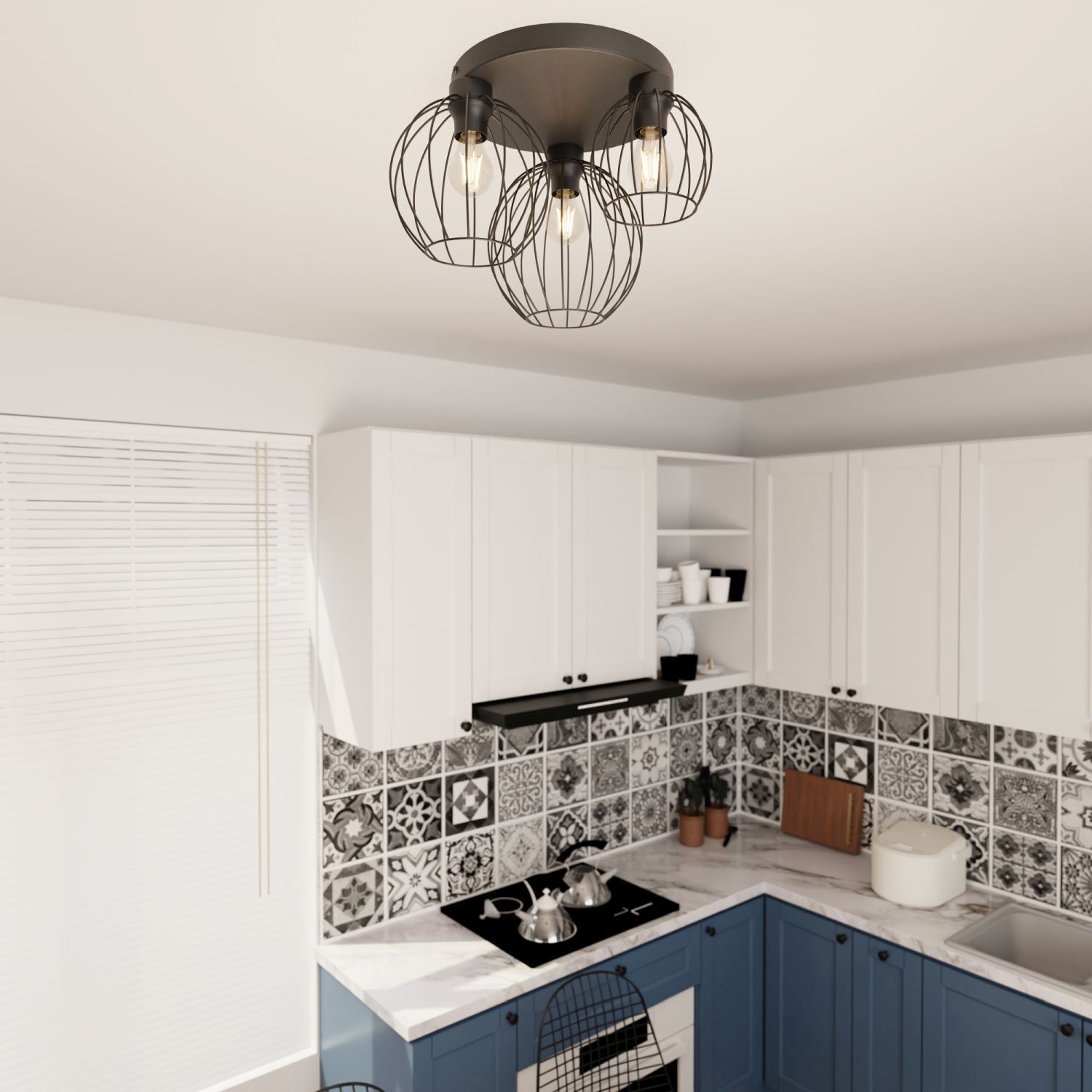 Drinnen, Innenarchitektur, Küche, Kronleuchter, Leuchte