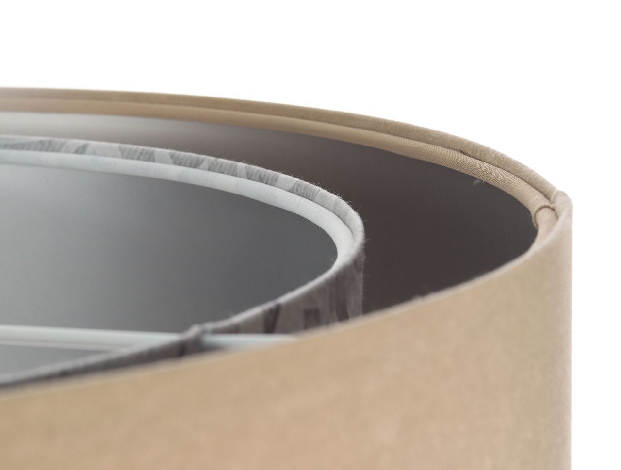 Lampe à suspendre ronde Ø 50 cm Tissu aspect velours E27 confortable