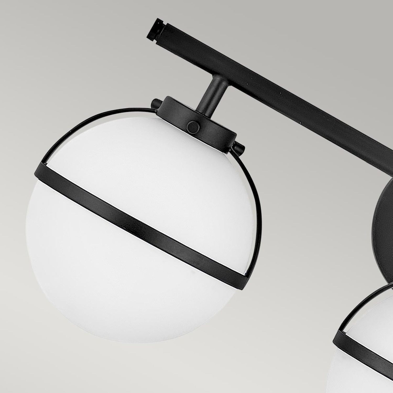 Pendeln, Deckenleuchte, Globuslampe, schwarzer Rahmen, moderne Beleuchtung