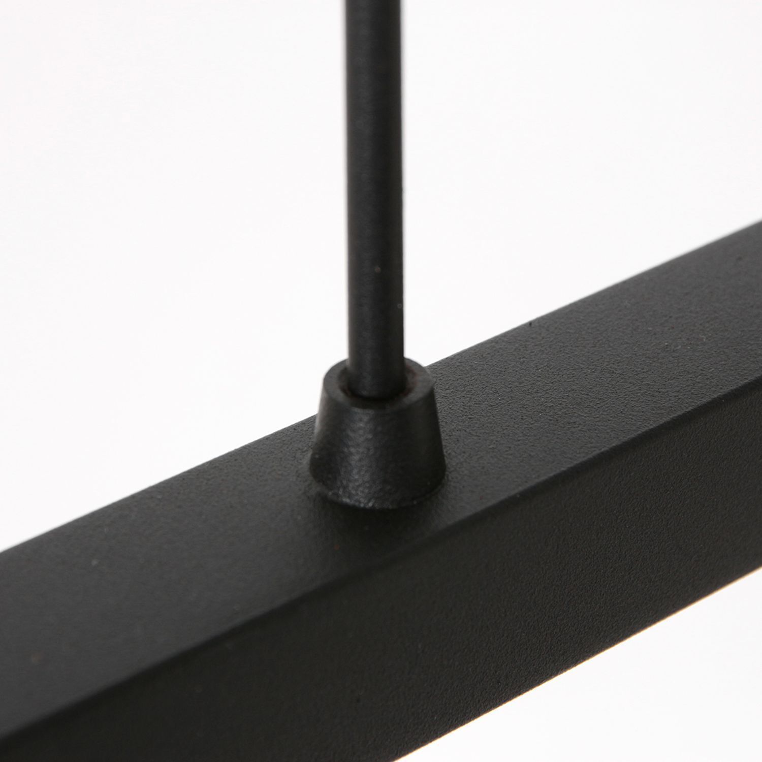 Confortable lampe à suspendre Noir Bleu Métal Tissu 140 cm