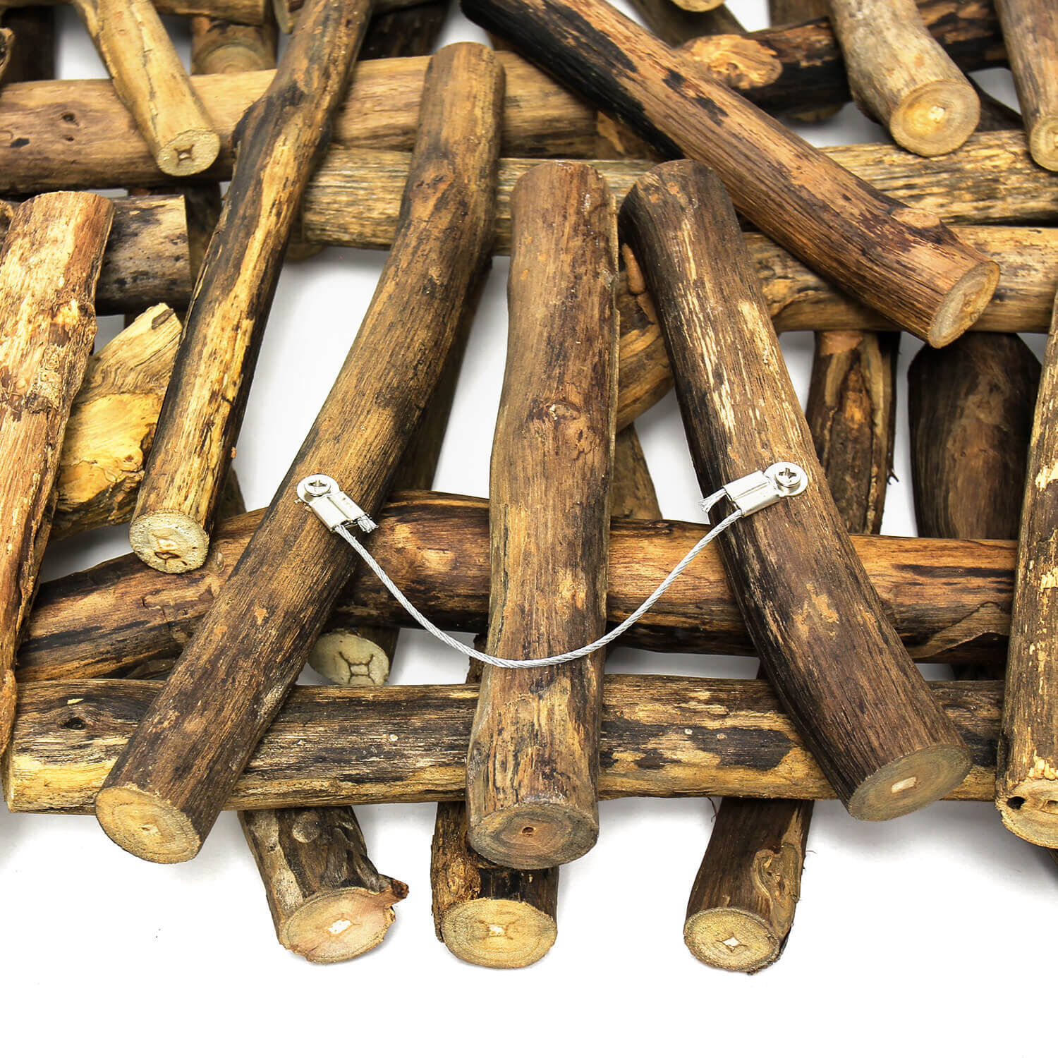 Sculpture murale en bois flotté, travail manuel 55 cm en nature Holz, Bauholz